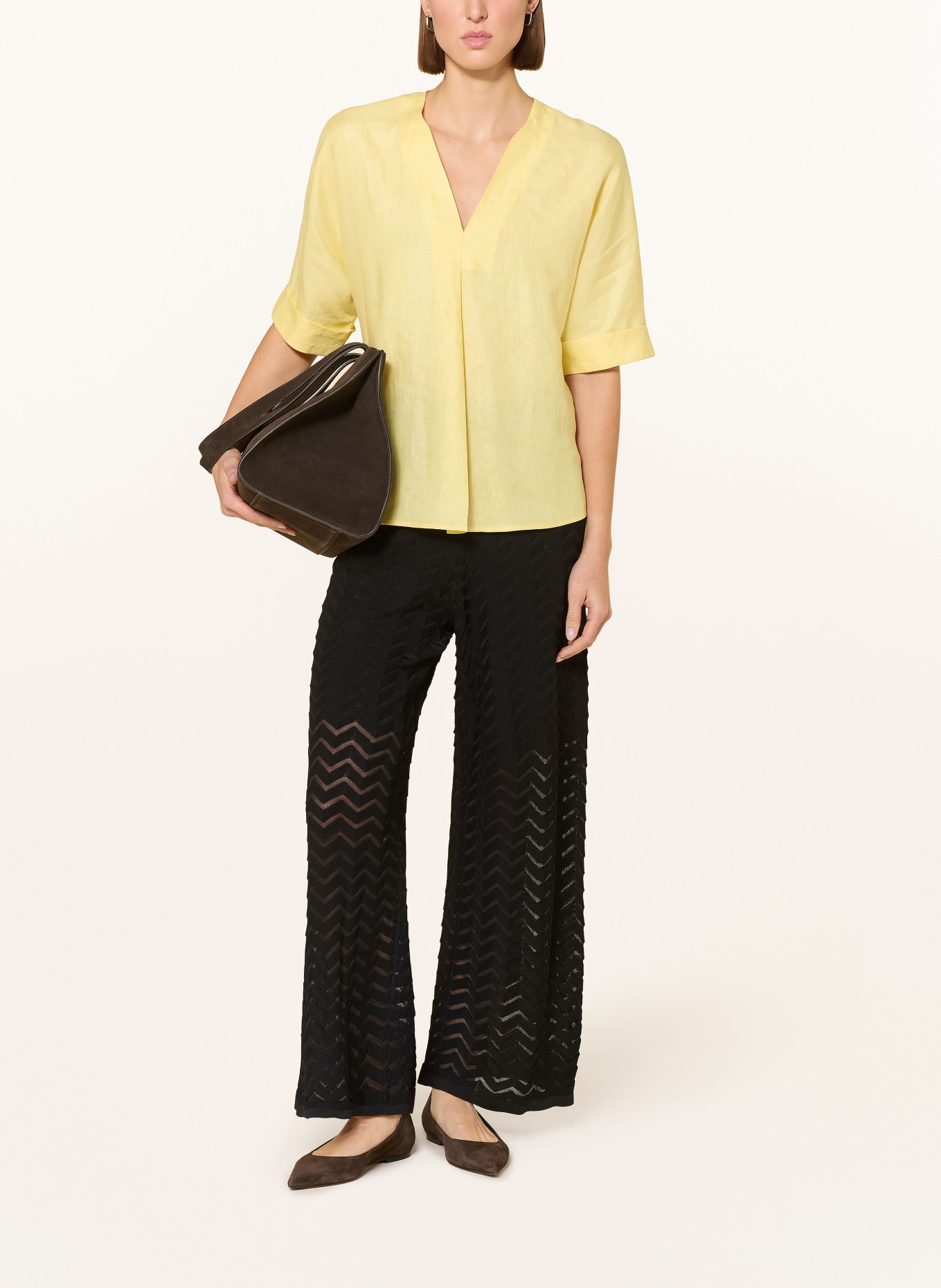 Joseph Ribkoff Linen blouse: YELLOW