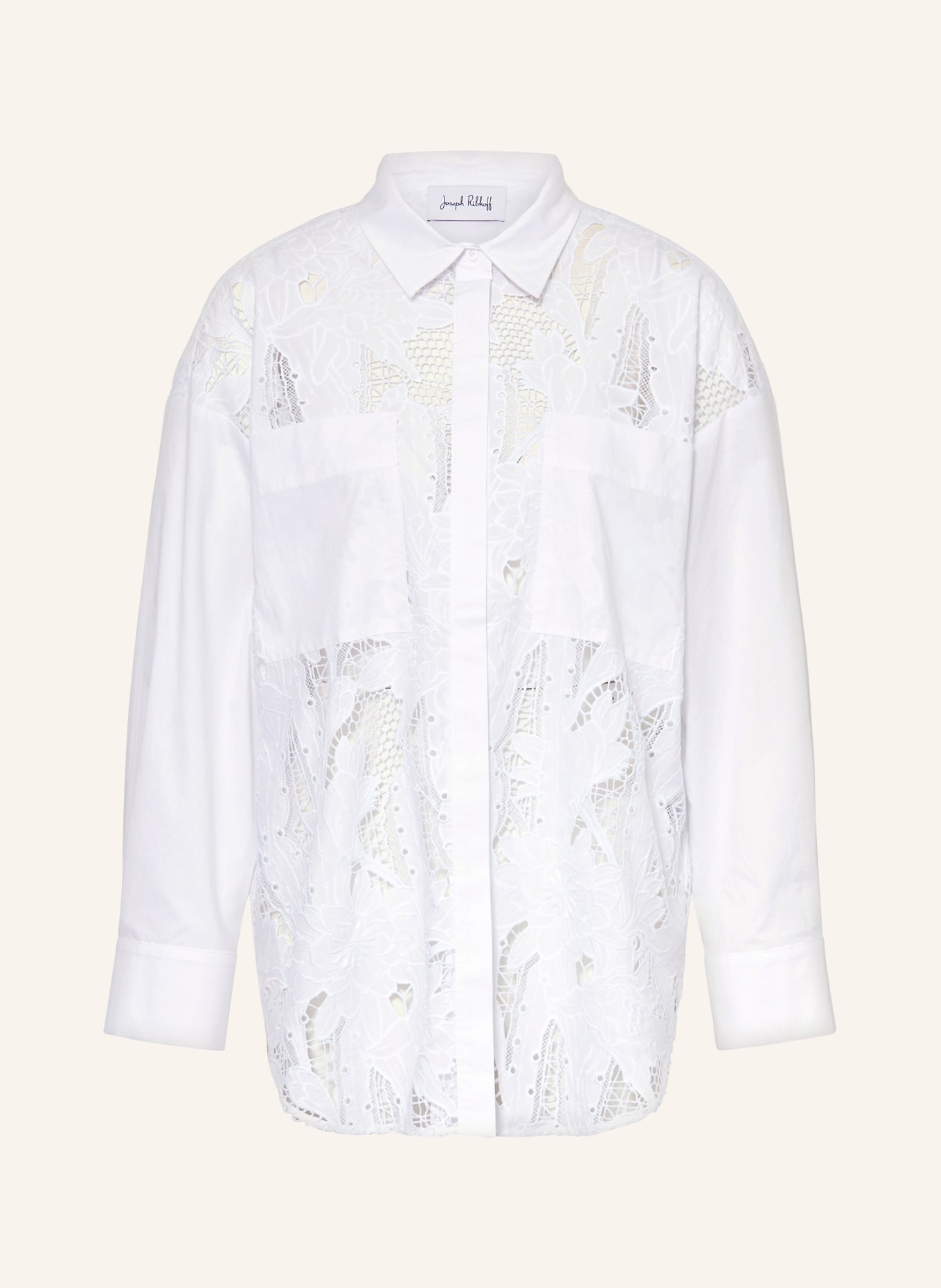 Joseph Ribkoff Bluzka koszulowa z mieszanki materiałów: BIAŁY