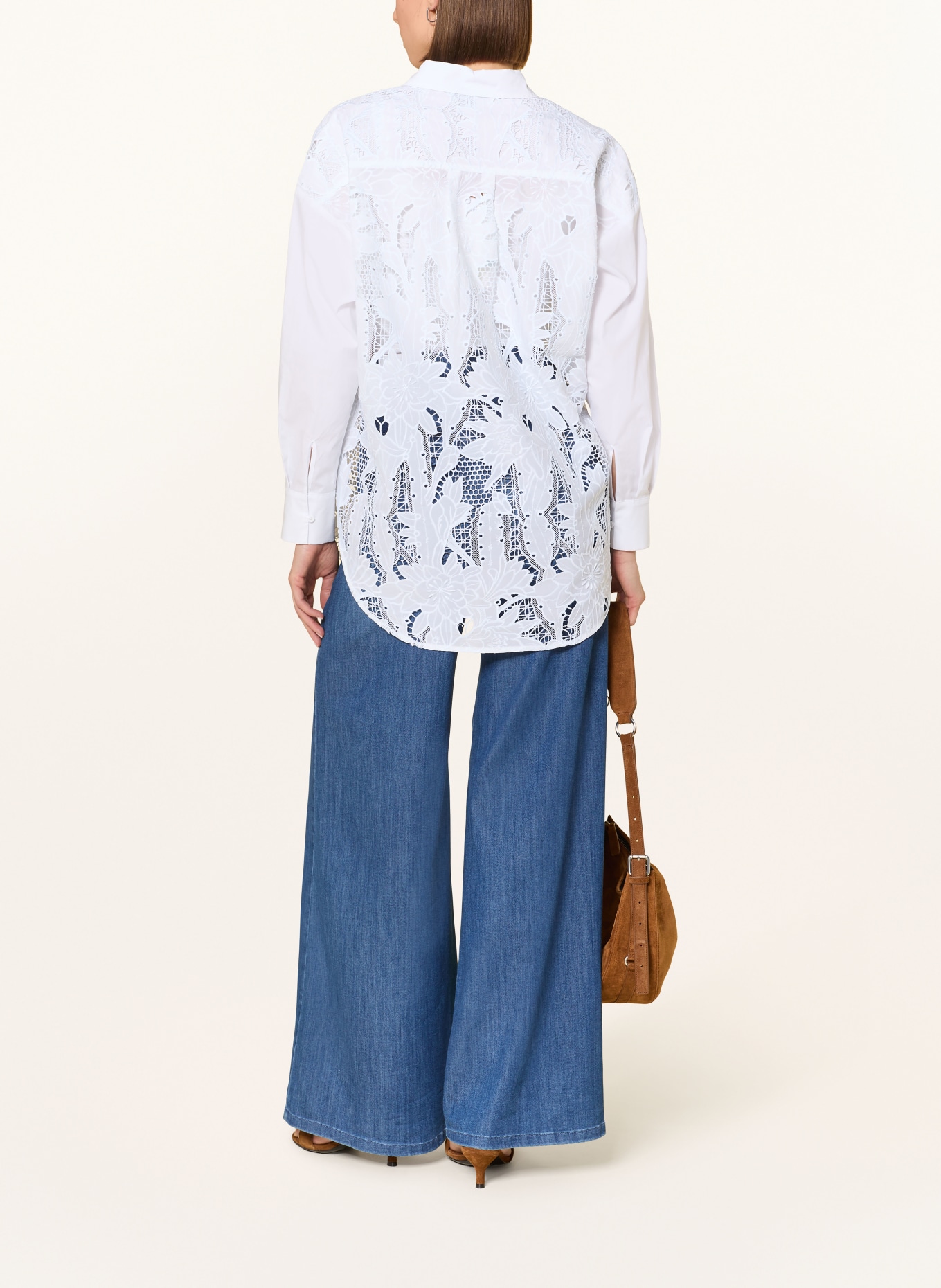 Joseph Ribkoff Bluzka koszulowa z mieszanki materiałów: BIAŁY