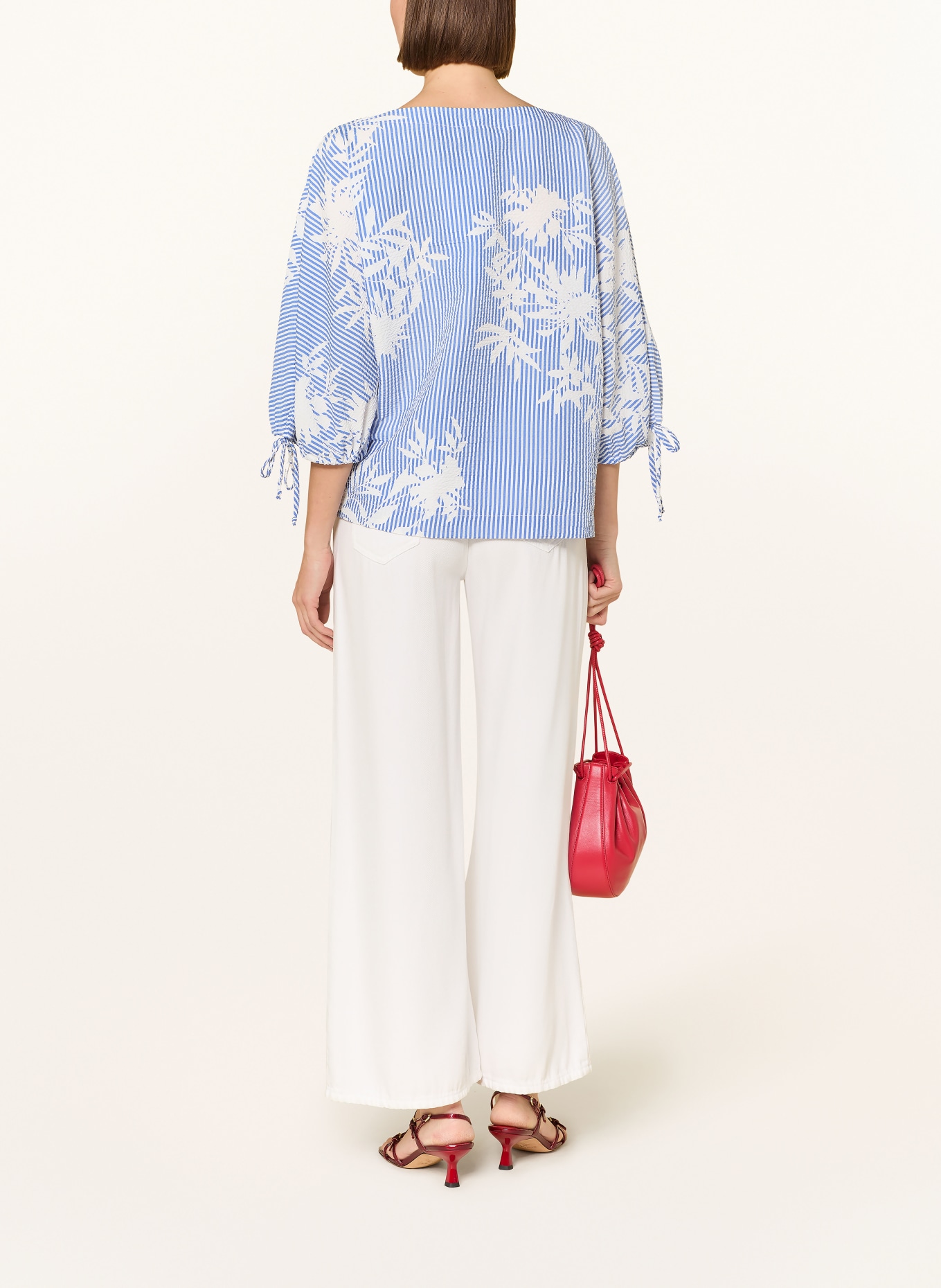 Joseph Ribkoff Blusenshirt mit 3/4-Arm: HELLBLAU / WEISS