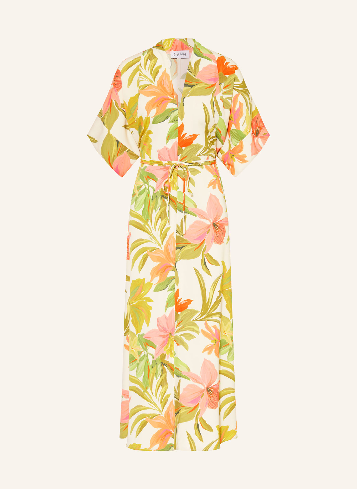 Joseph Ribkoff dress: CREAM / ROSE / GREEN