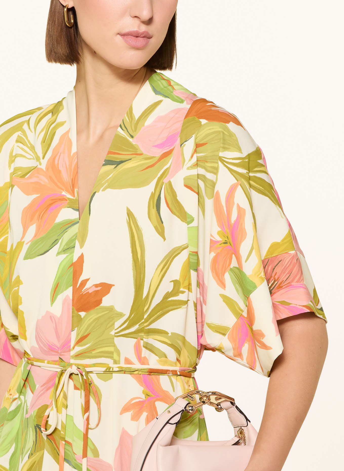 Joseph Ribkoff dress: CREAM / ROSE / GREEN