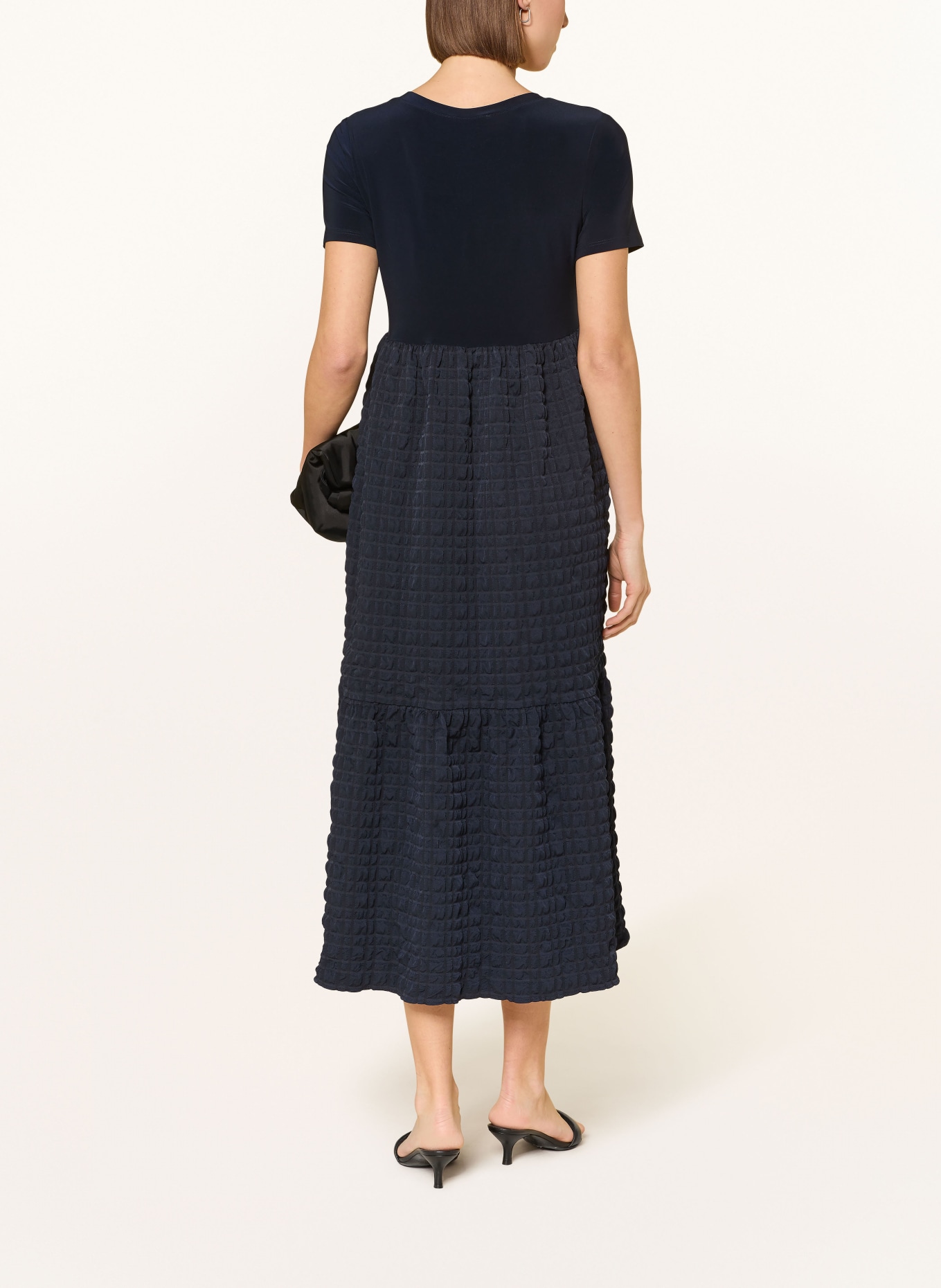 Joseph Ribkoff Sukienka z mieszanki materiałów: GRANATOWY