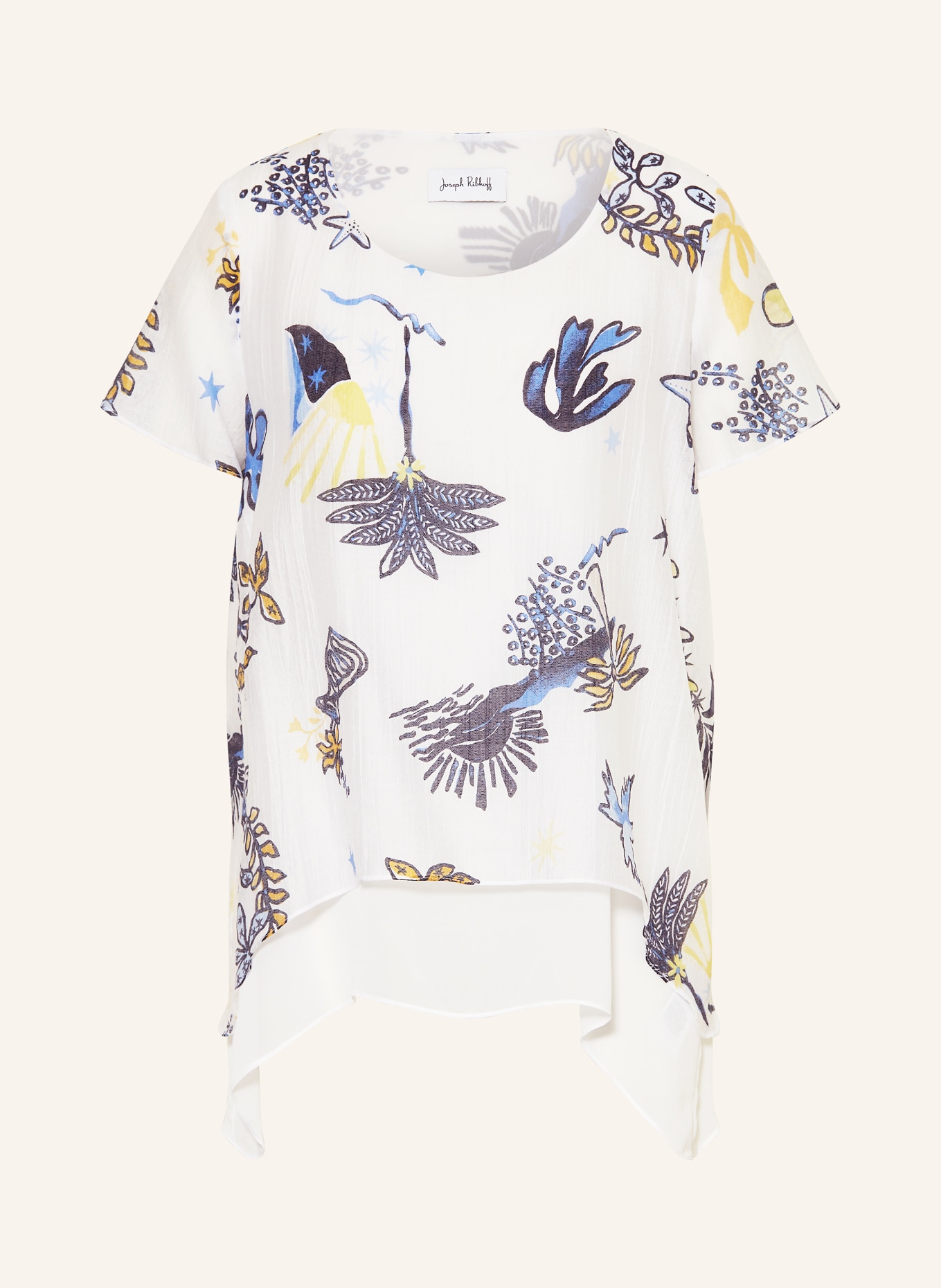 Joseph Ribkoff Blusenshirt: WEISS / GELB / BLAU