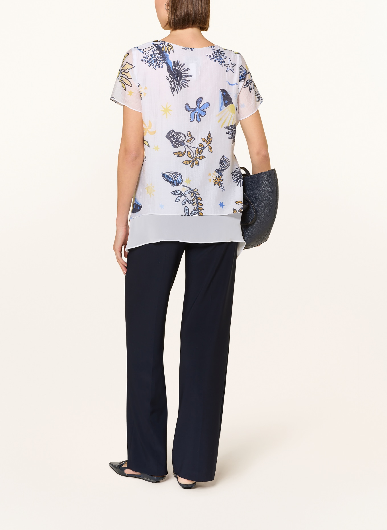 Joseph Ribkoff Blusenshirt: WEISS / GELB / BLAU