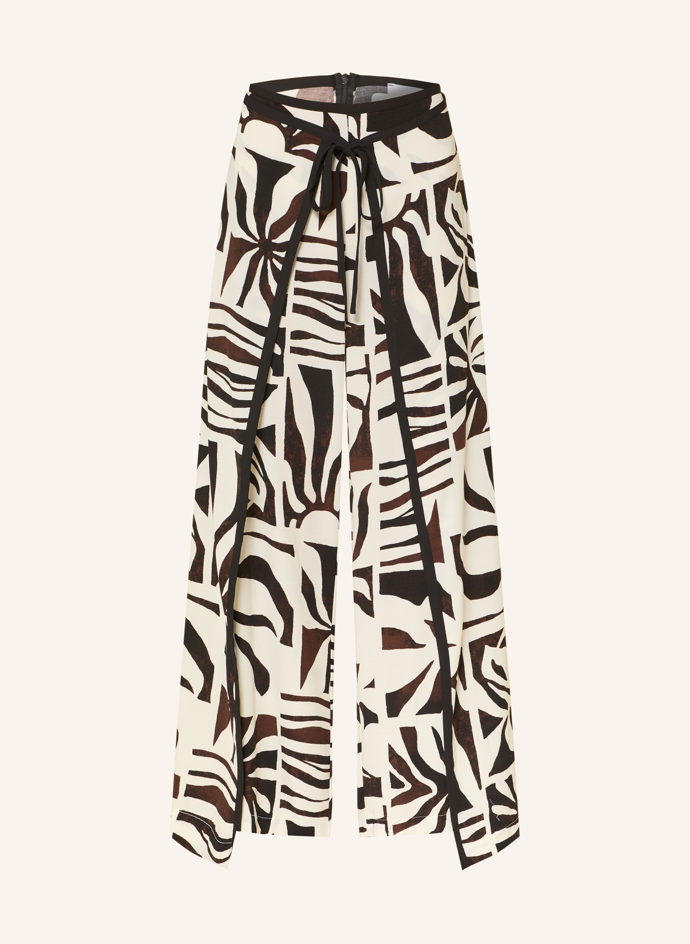 Joseph Ribkoff spodnie: KREMOWY / CIEMNOBRĄZOWY