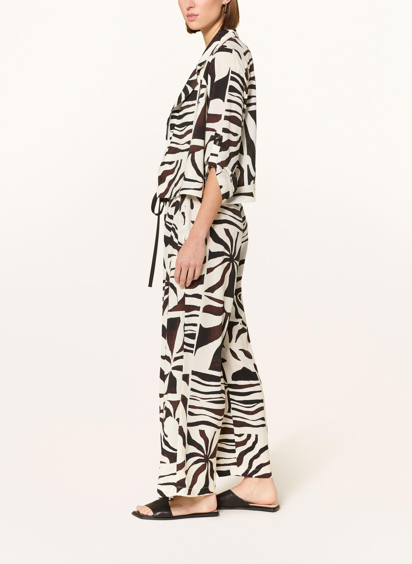 Joseph Ribkoff spodnie: KREMOWY / CIEMNOBRĄZOWY