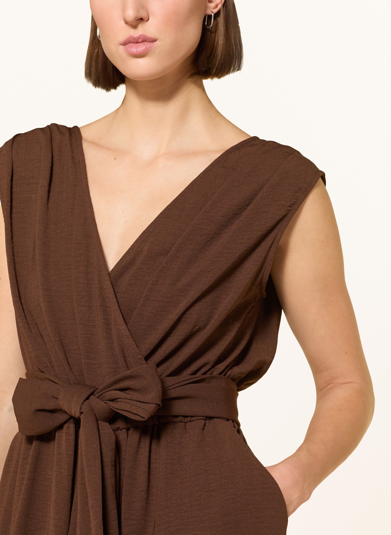 Joseph Ribkoff Jumpsuit: DARK BROWN