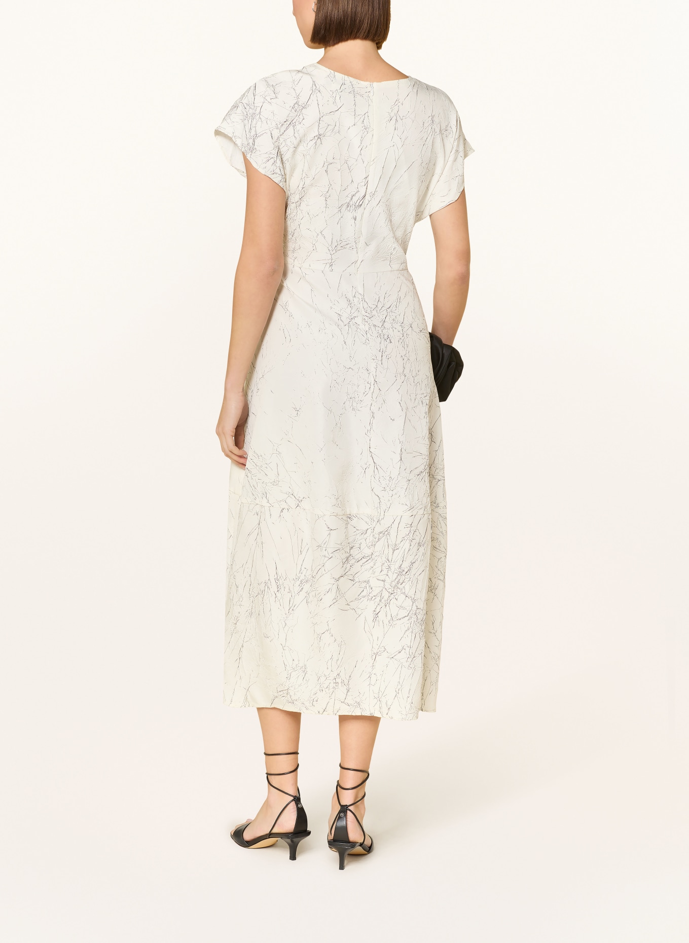 Joseph Ribkoff Kleid: CREME / DUNKELGRAU