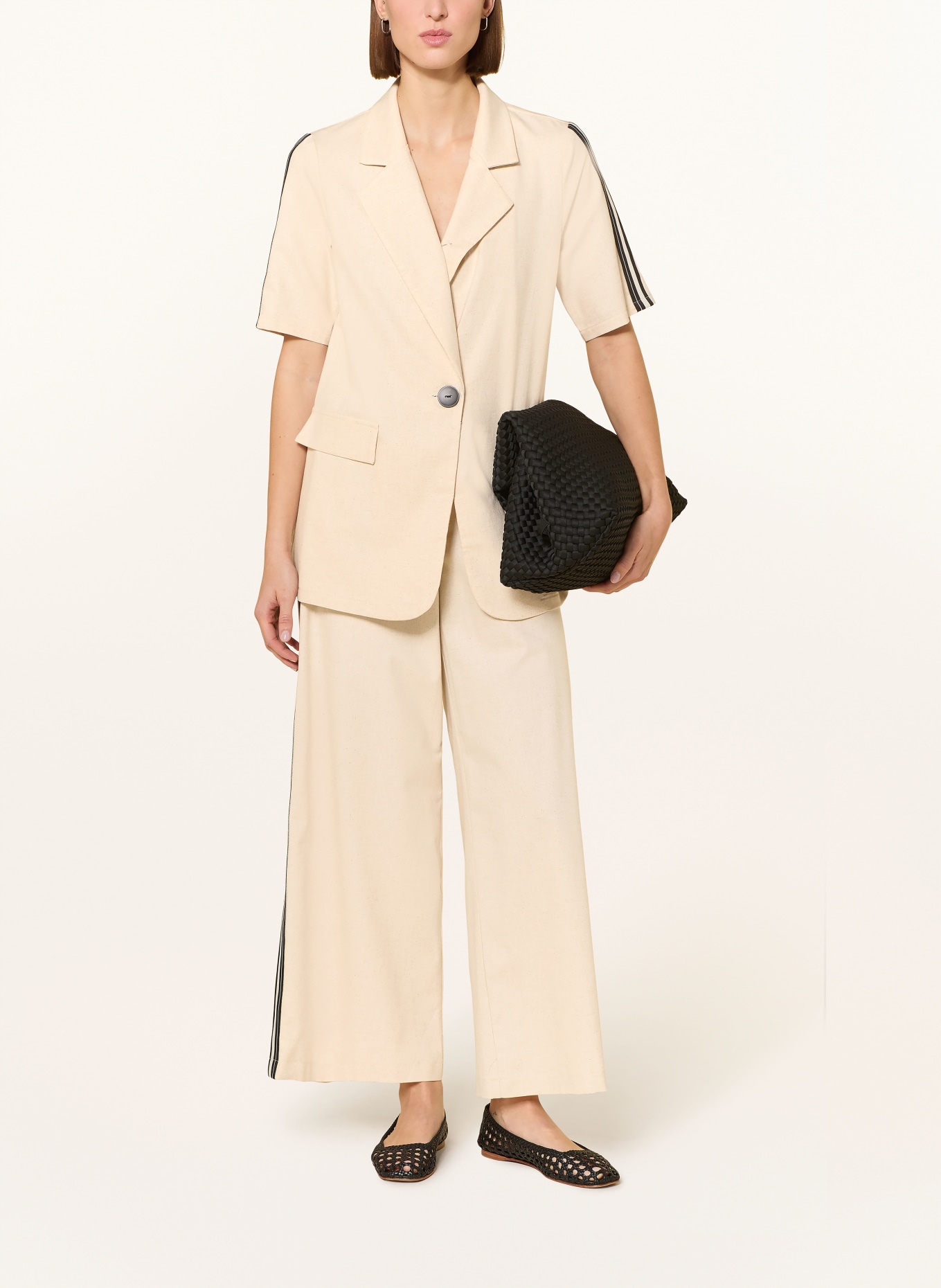 Joseph Ribkoff Spodnie z lnu: KREMOWY / BIAŁY / CZARNY