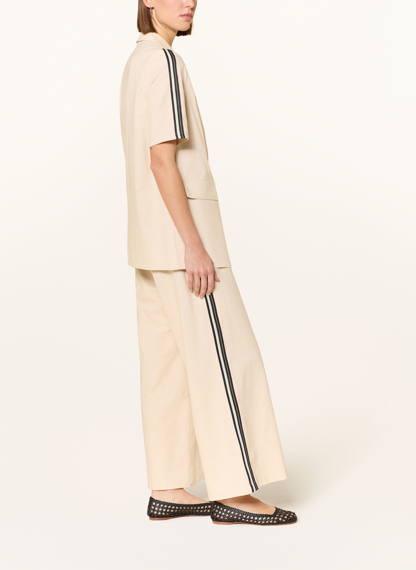 Joseph Ribkoff Spodnie z lnu: KREMOWY / BIAŁY / CZARNY