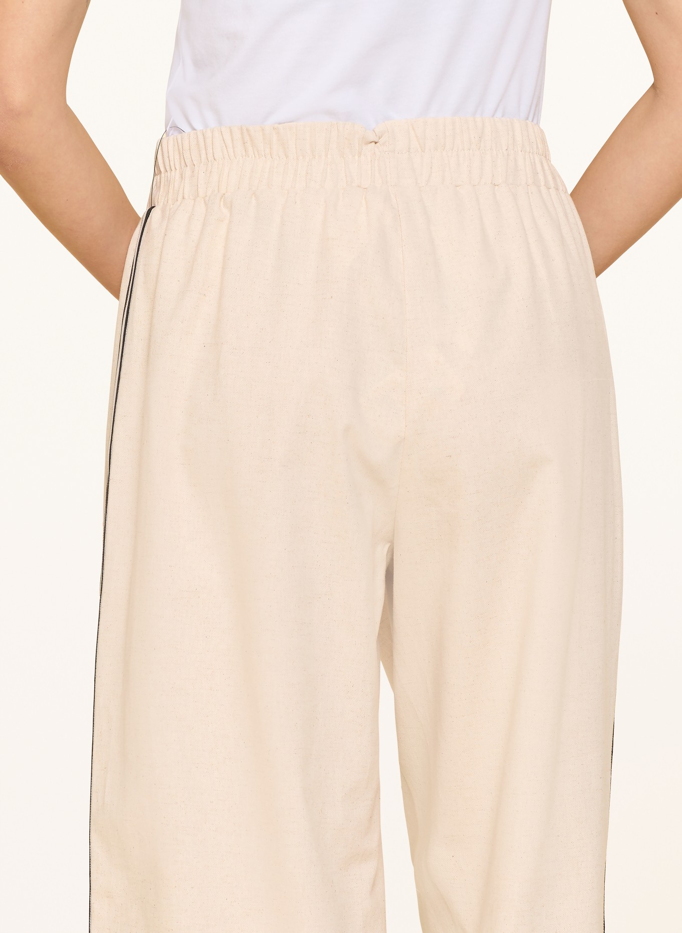 Joseph Ribkoff Spodnie z lnu: KREMOWY / BIAŁY / CZARNY