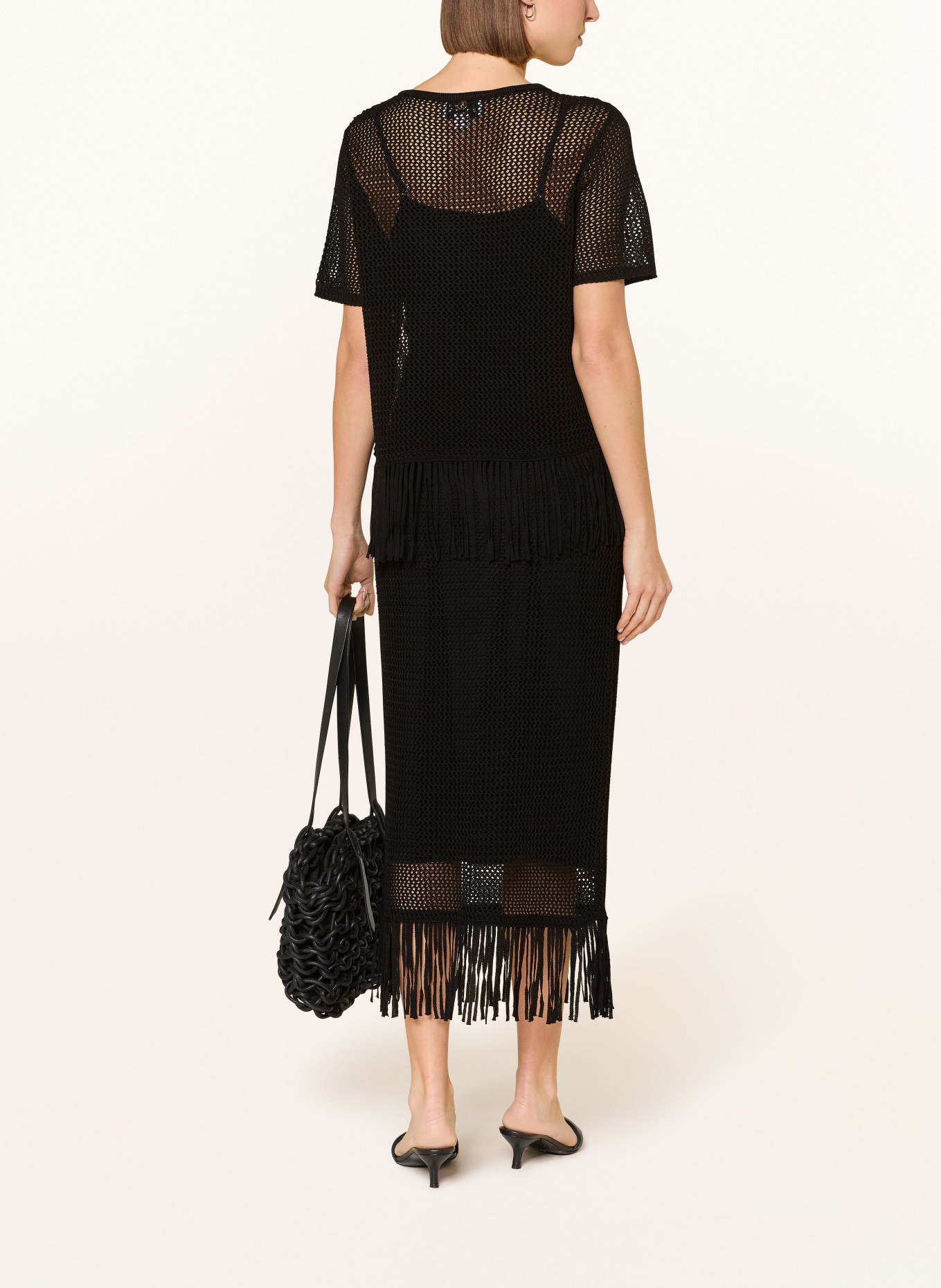 Joseph Ribkoff koszulka z dzianiny: CZARNY