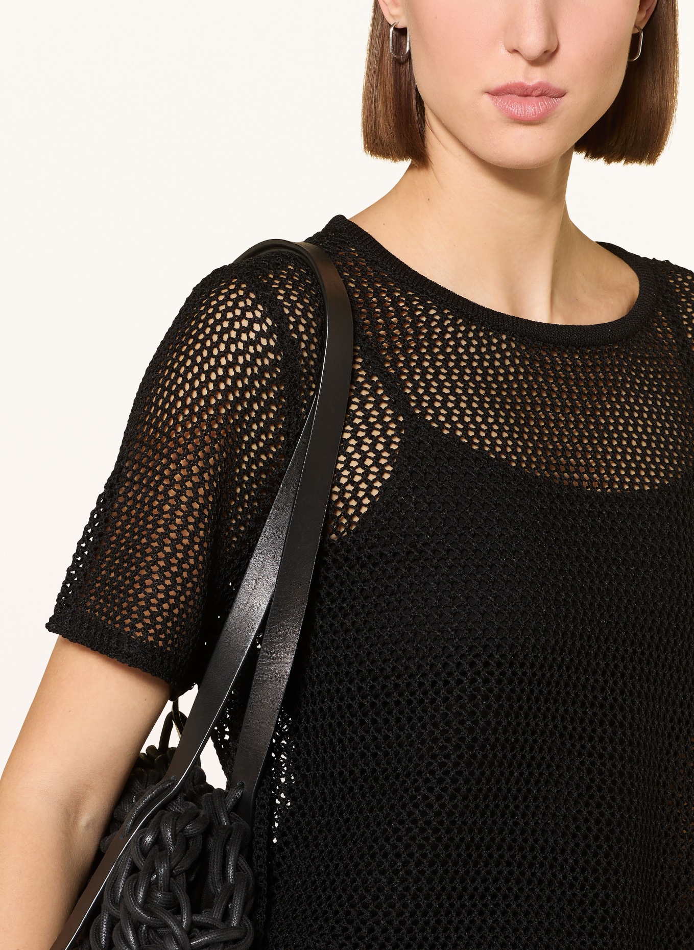 Joseph Ribkoff koszulka z dzianiny: CZARNY