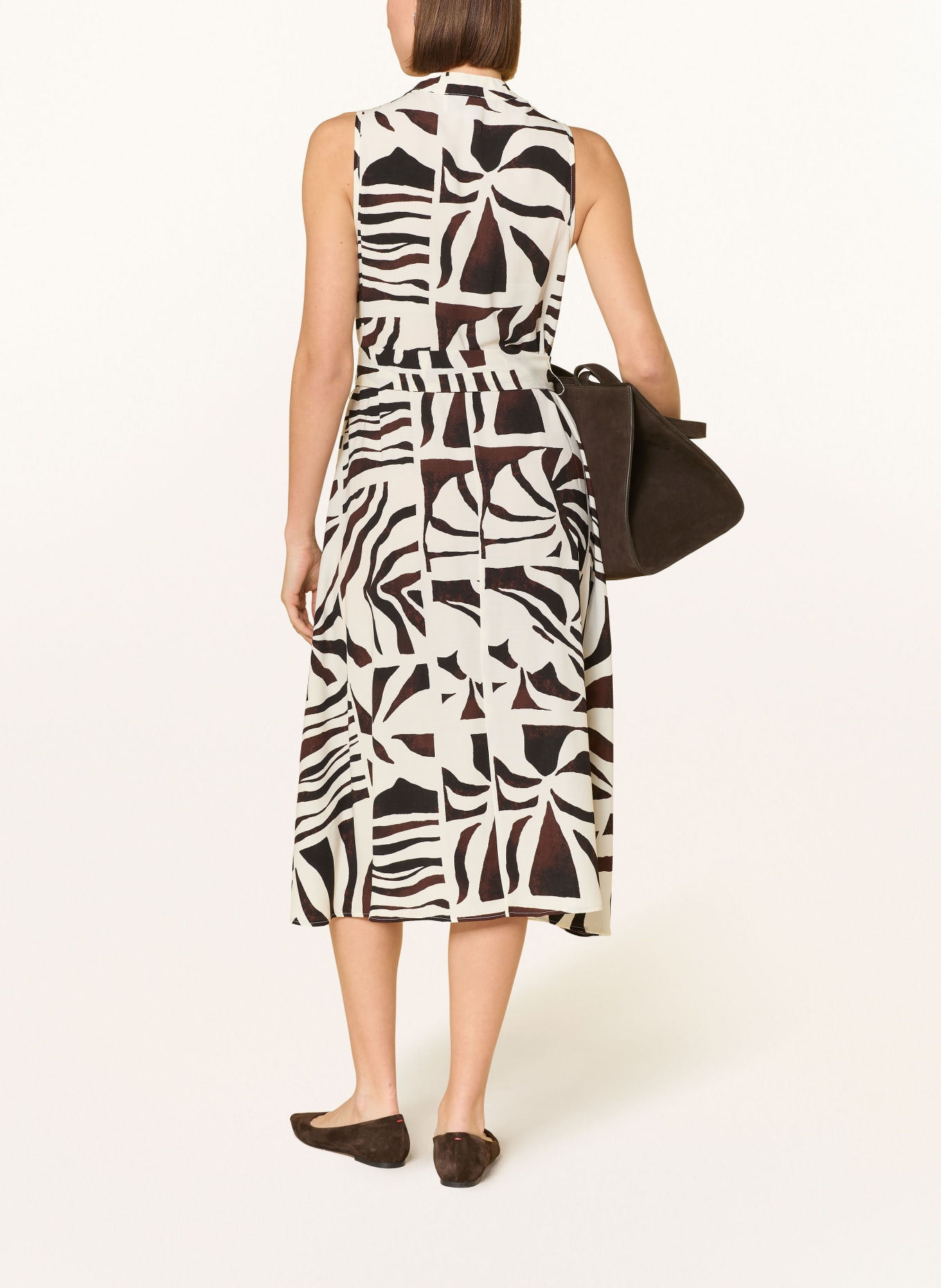 Joseph Ribkoff sukienka: KREMOWY / CIEMNOBRĄZOWY
