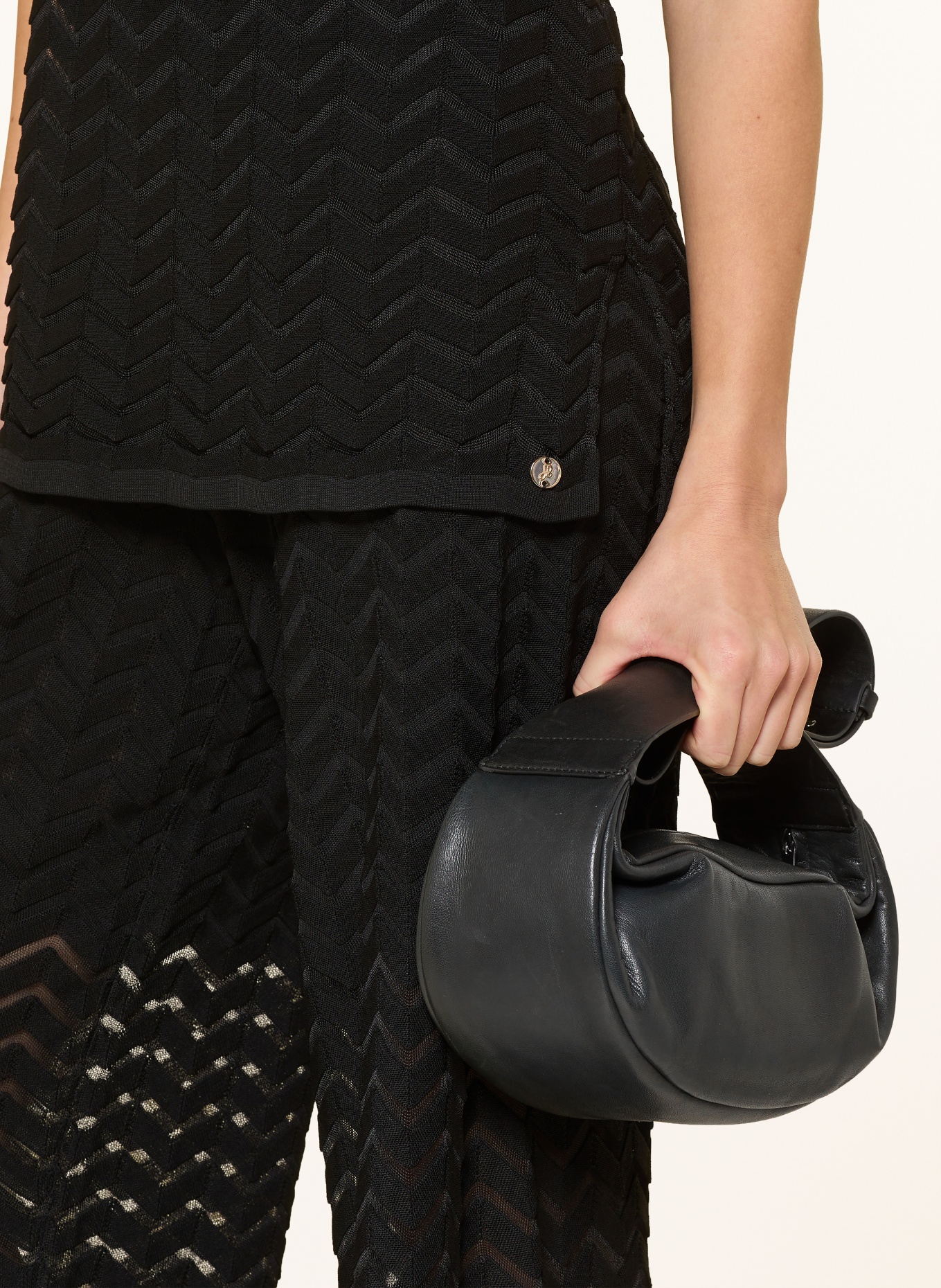 Joseph Ribkoff gebreide top: ZWART