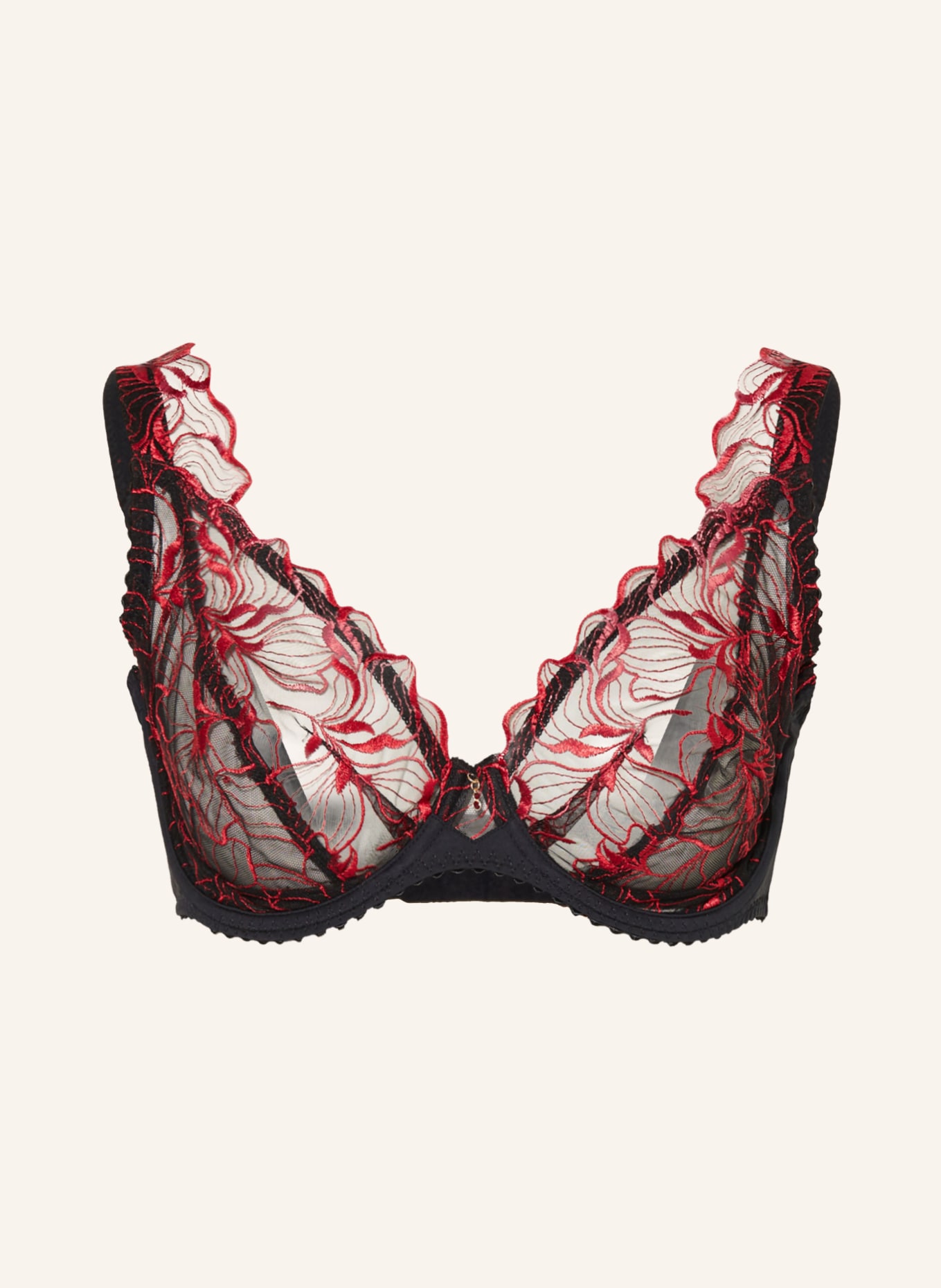 PrimaDonna Bügel-BH SPRINGDALE: SCHWARZ / ROT