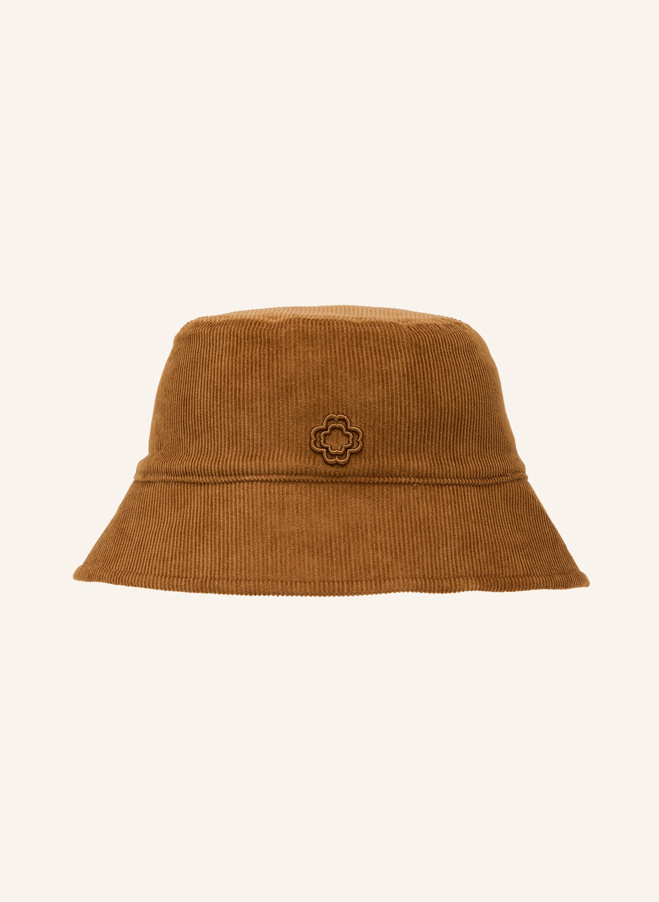maje Bucket-Hat aus Cord: COGNAC