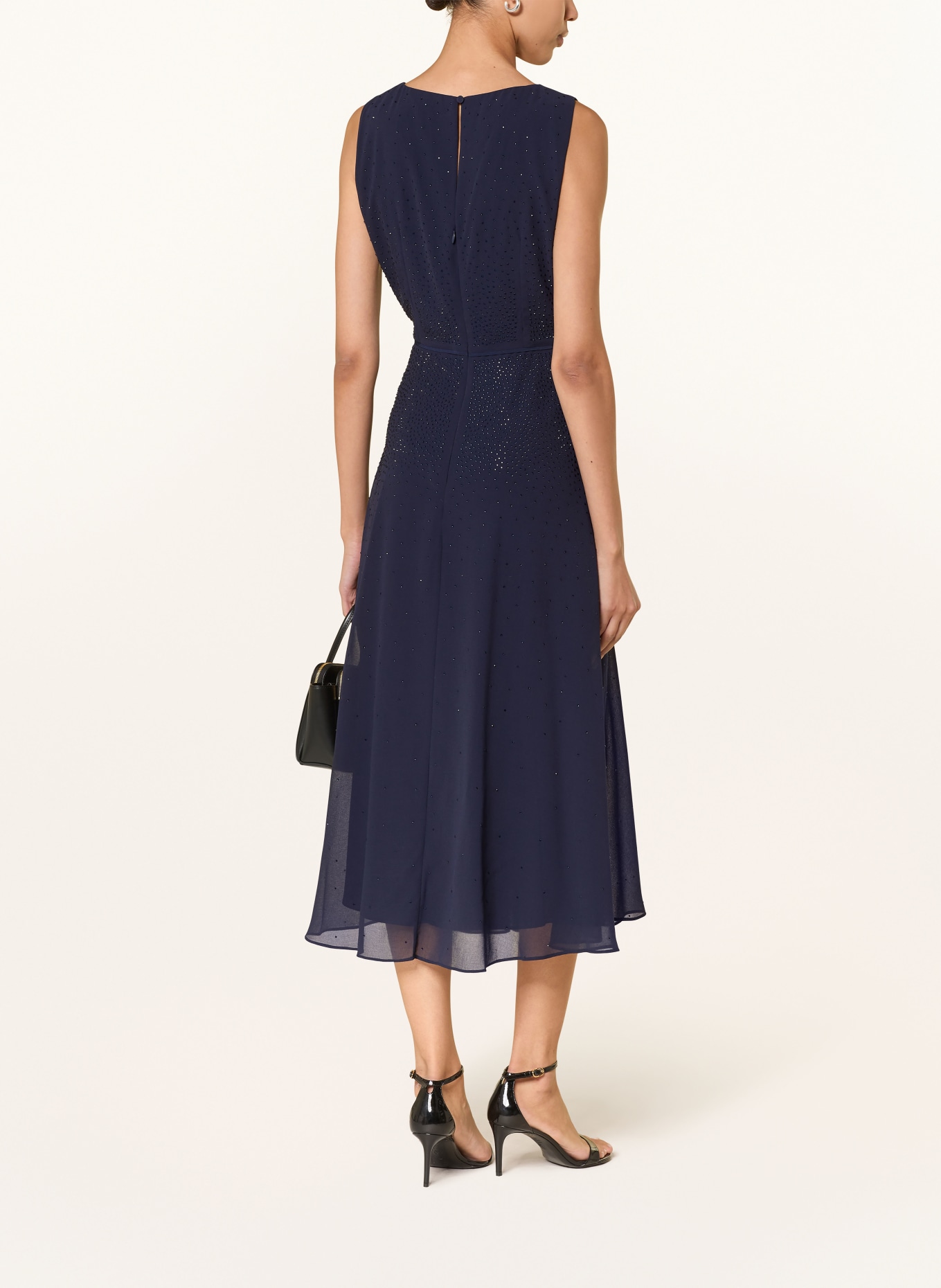 HOBBS Kleid KIKI mit Schmucksteinen: DUNKELBLAU