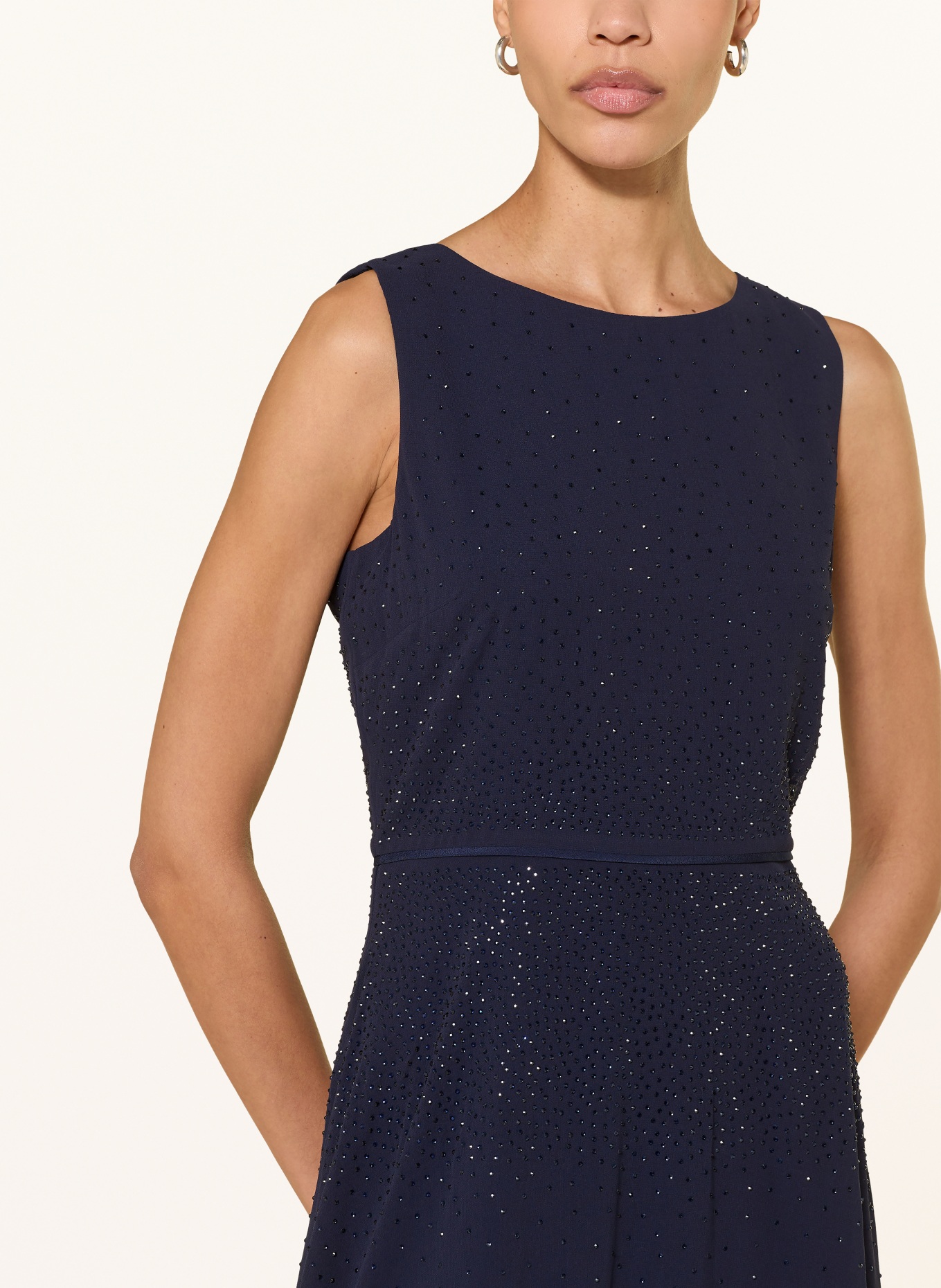 HOBBS Kleid KIKI mit Schmucksteinen: DUNKELBLAU