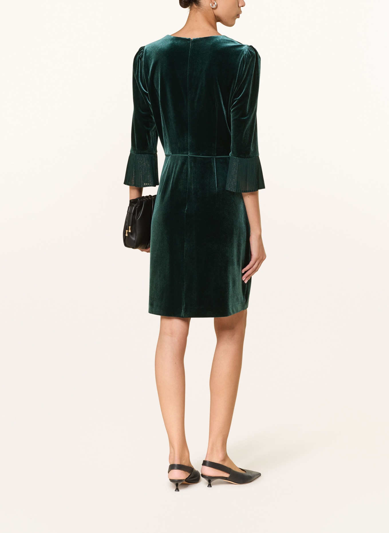 HOBBS Samtkleid VIOLET: PETROL