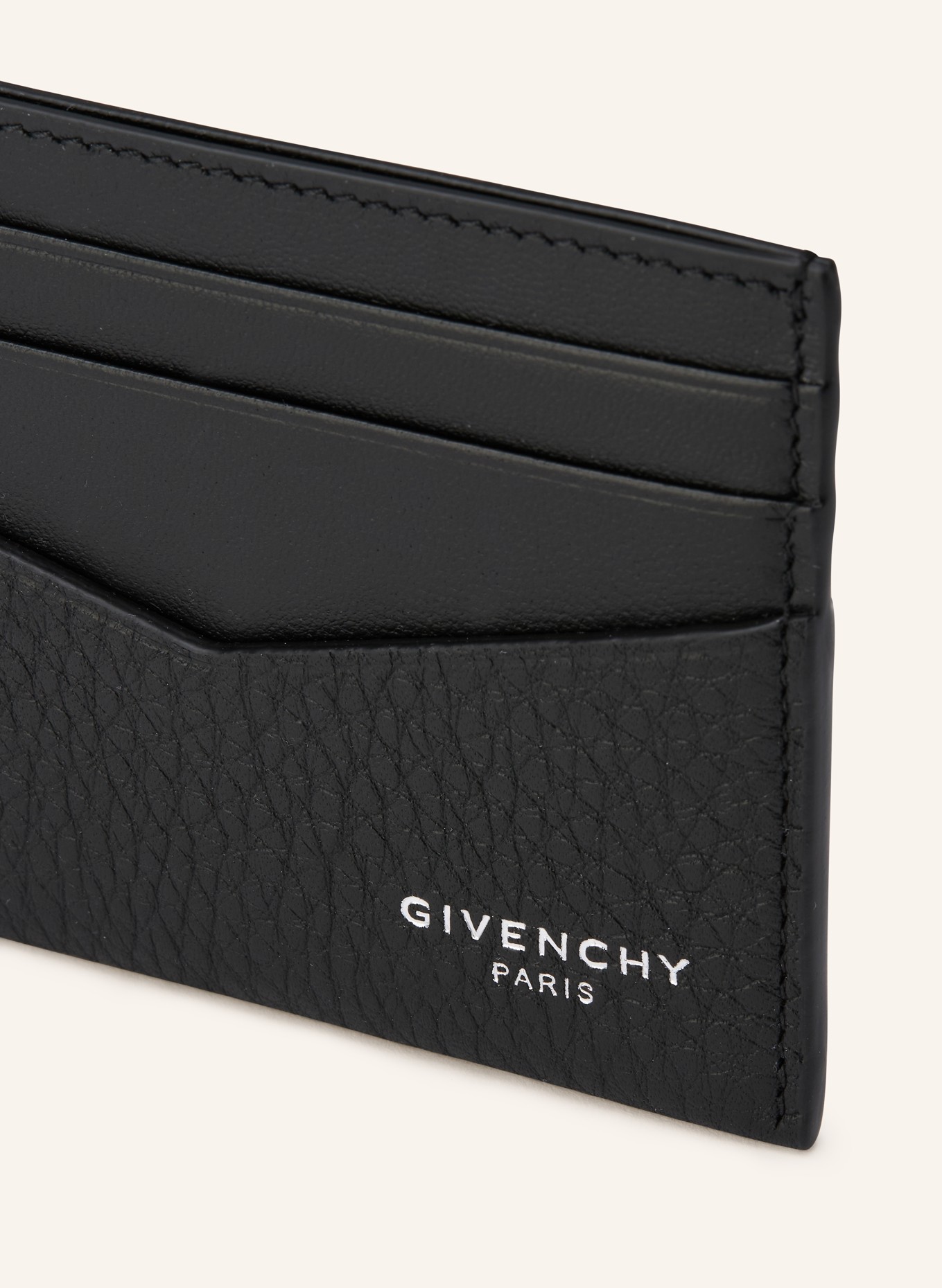 GIVENCHY Kartenetui: SCHWARZ / SILBER