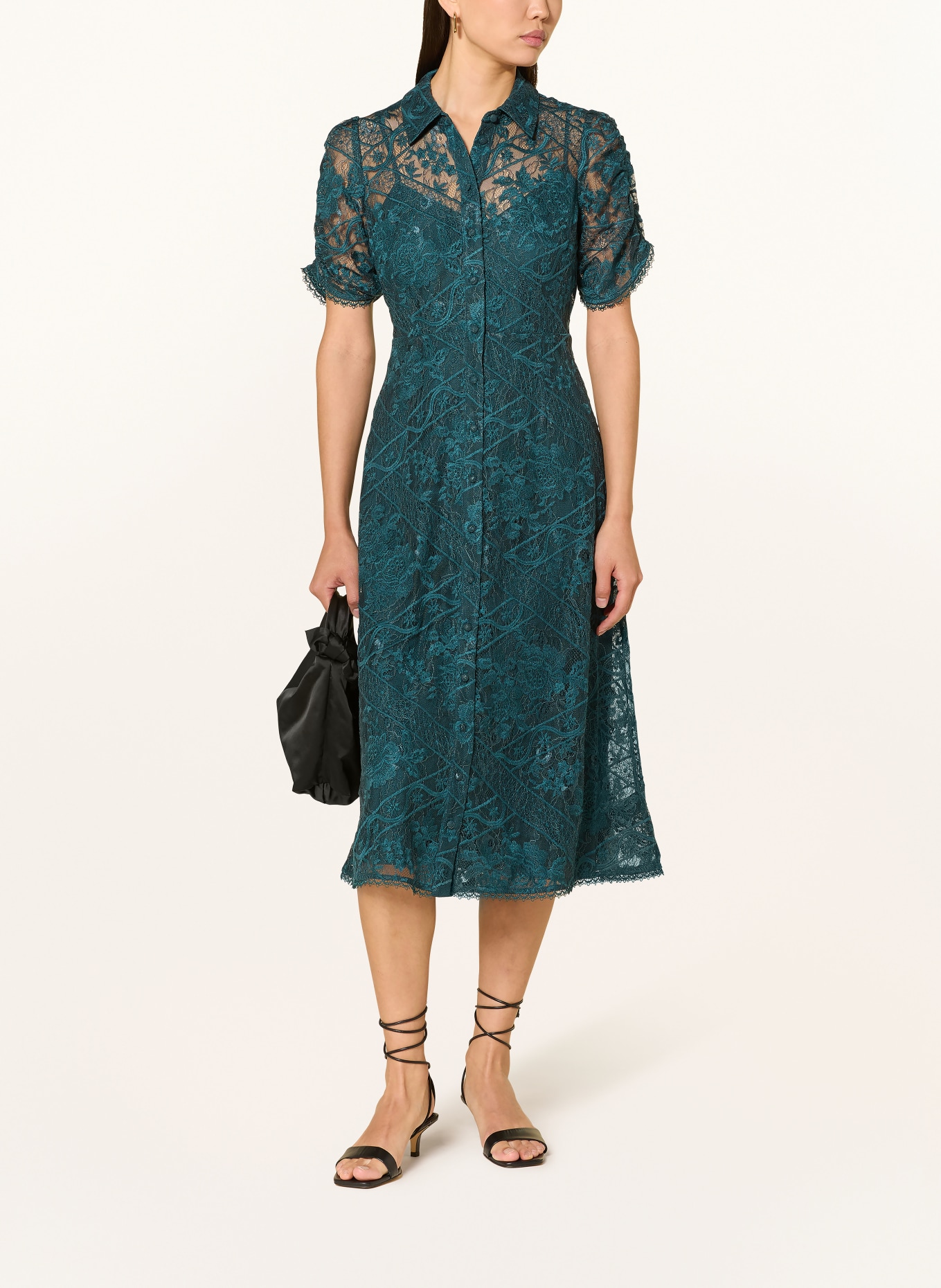 Phase Eight Hemdblusenkleid LUNNA aus Spitze: PETROL