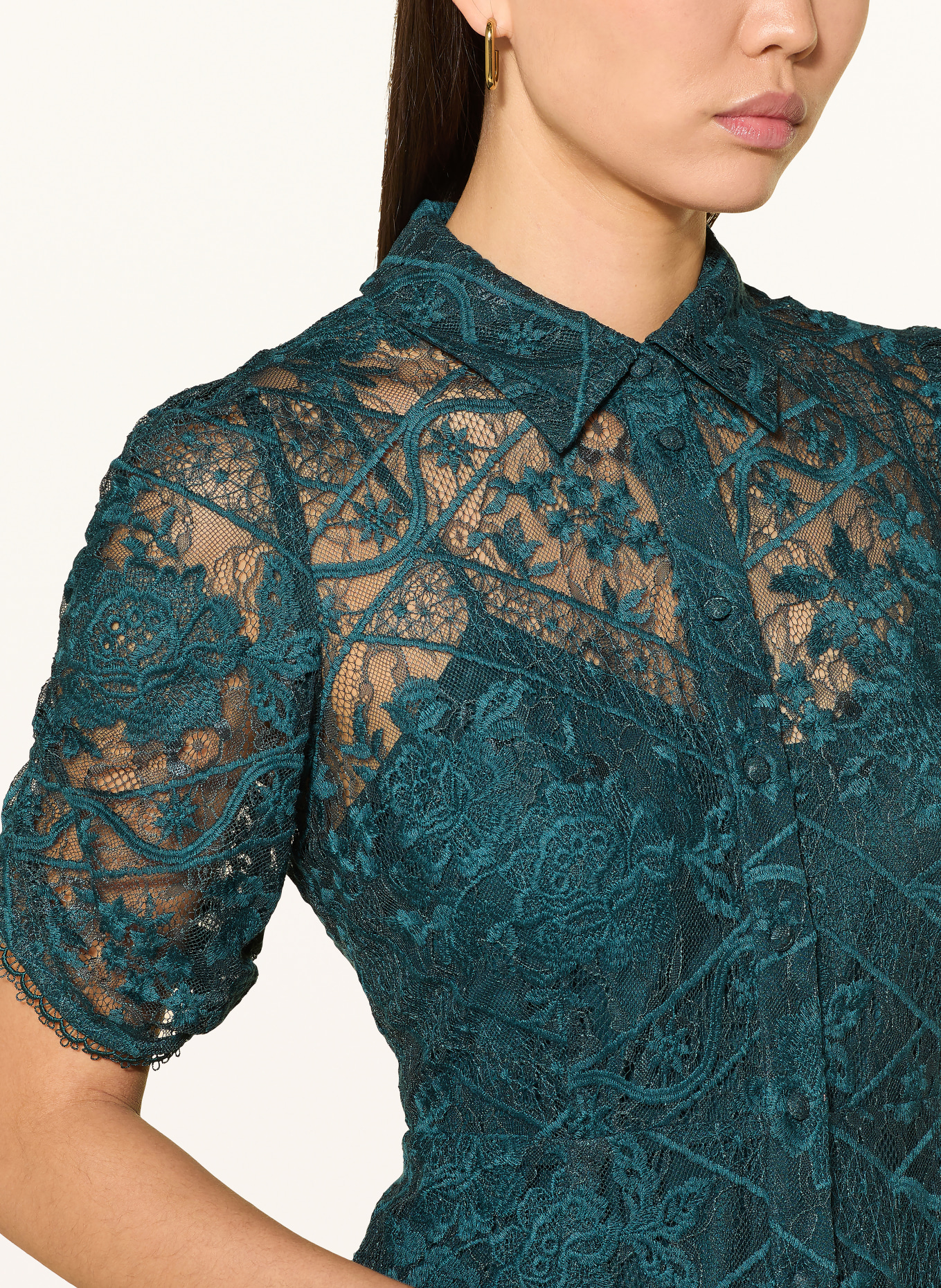 Phase Eight Hemdblusenkleid LUNNA aus Spitze: PETROL