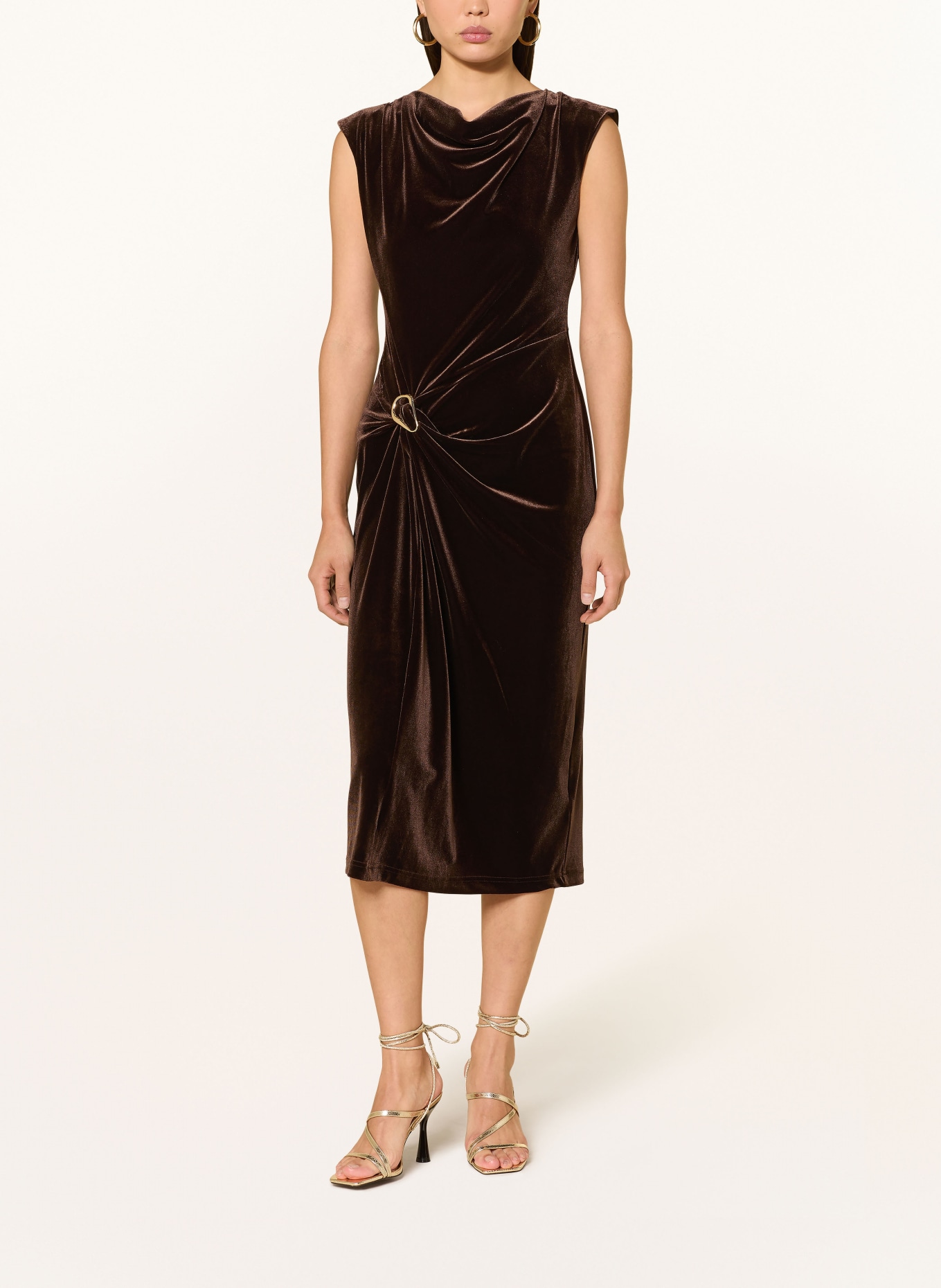 Phase Eight Samtkleid VERRA: DUNKELBRAUN