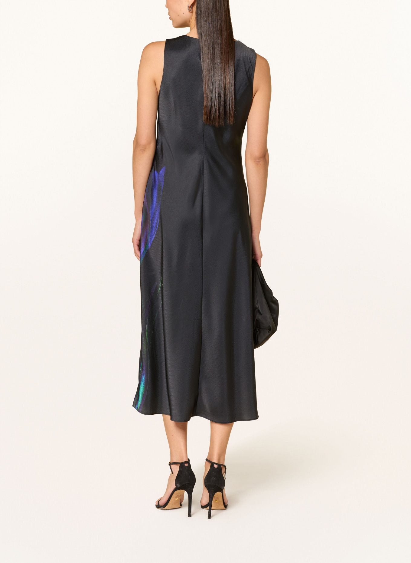 Phase Eight Satinkleid FELICITY: SCHWARZ / LILA / BLAU