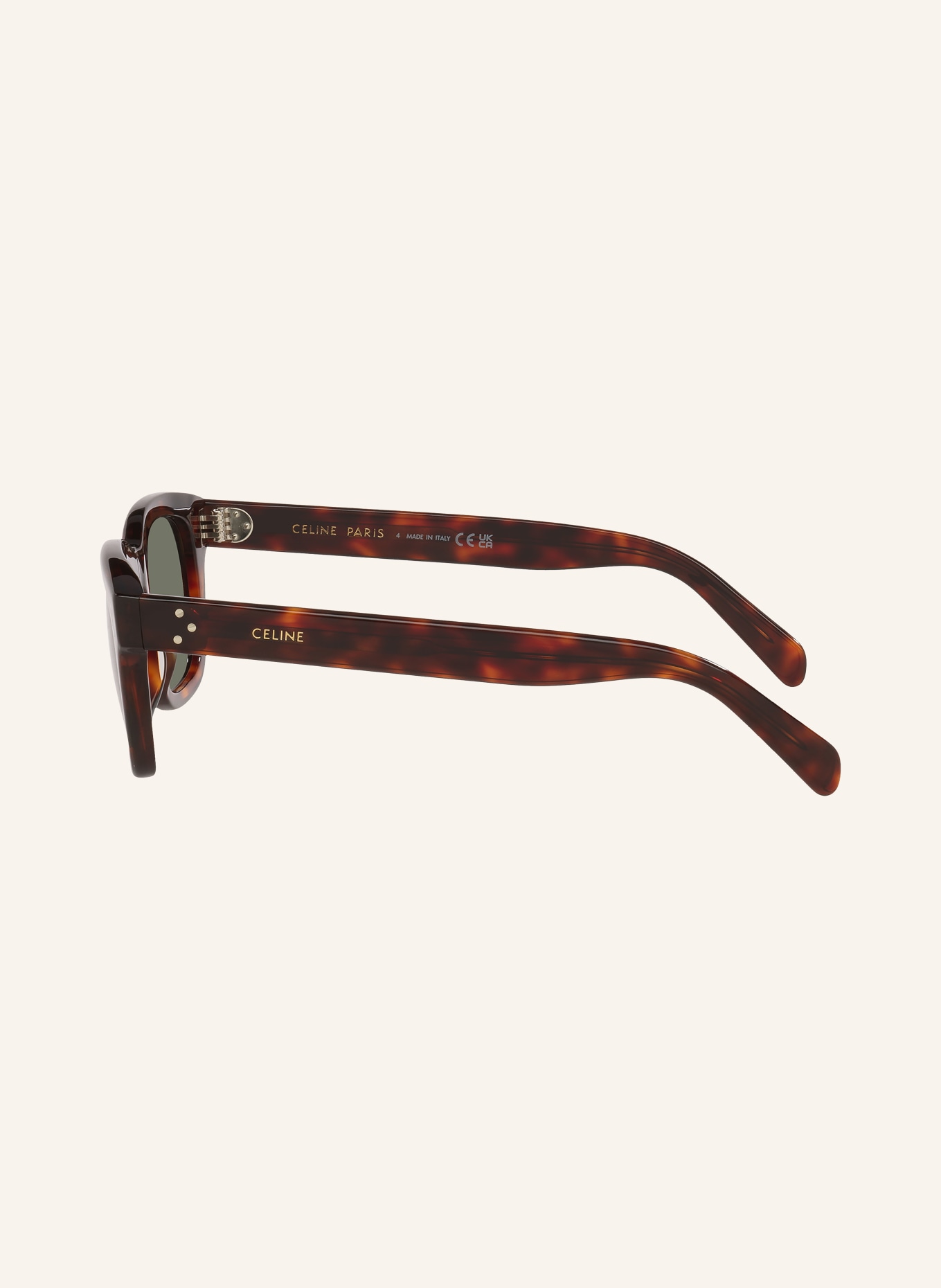 CELINE Sonnenbrille CL000521: HAVANA/ GRÜN