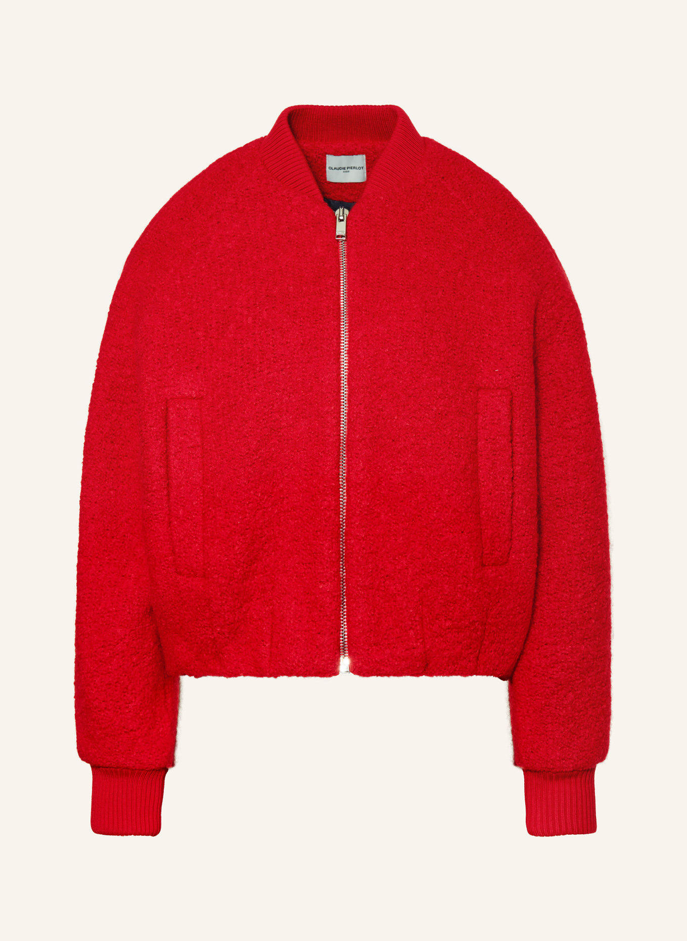 CLAUDIE PIERLOT Kurtka bouclé: CZERWONY