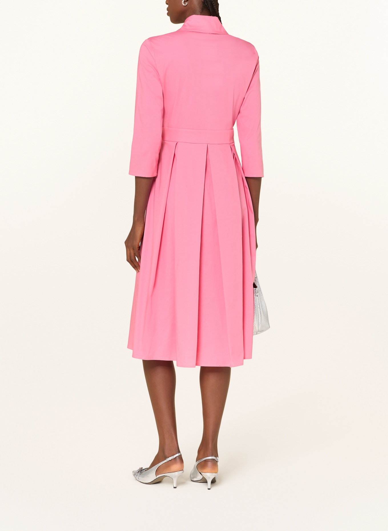 THE ABITO Hemdblusenkleid mit 3/4-Arm: PINK