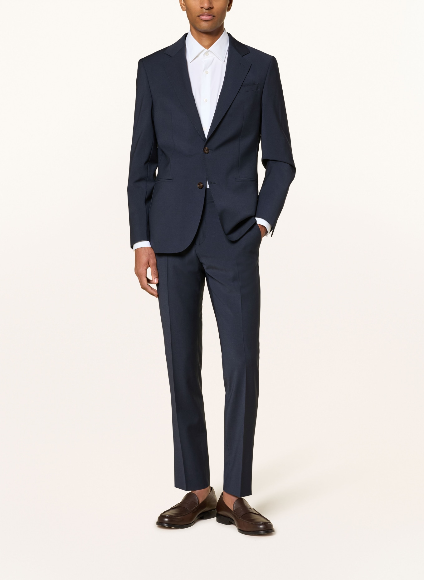 REISS Kombinéza PROMISE Extra Slim Fit: TMAVĚ MODRÁ