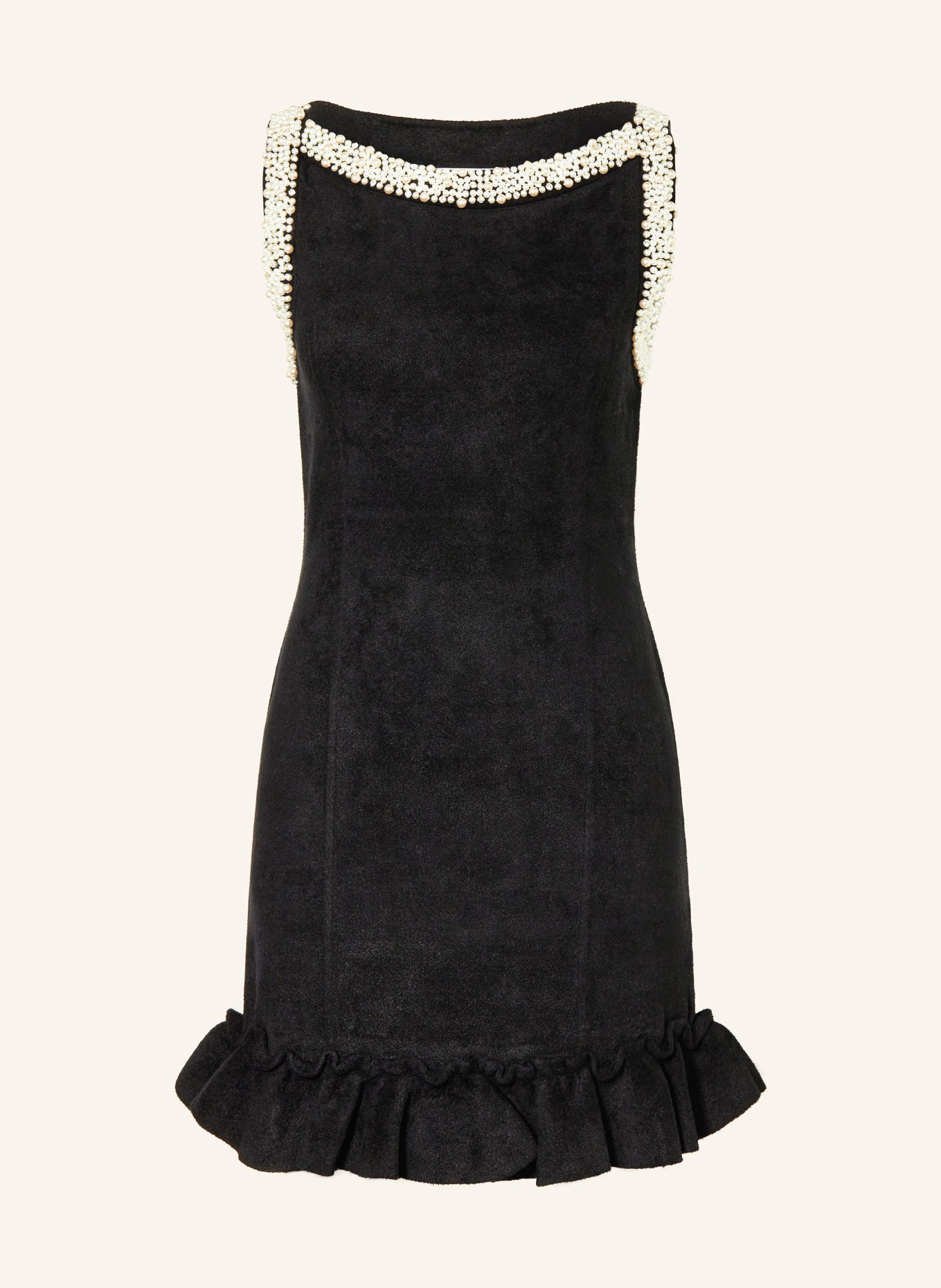 SANDRO Cocktailkleid: SCHWARZ / WEISS