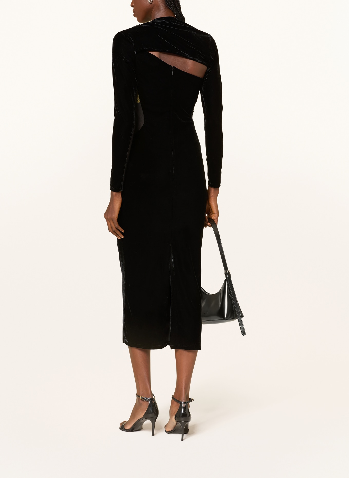 REISS Cocktailkleid KASS mit Cut-out: SCHWARZ