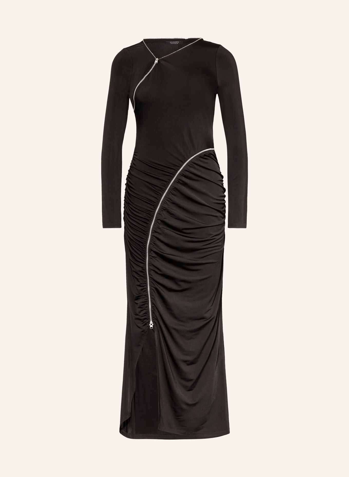 ALLSAINTS Jerseykleid ELSIE: SCHWARZ