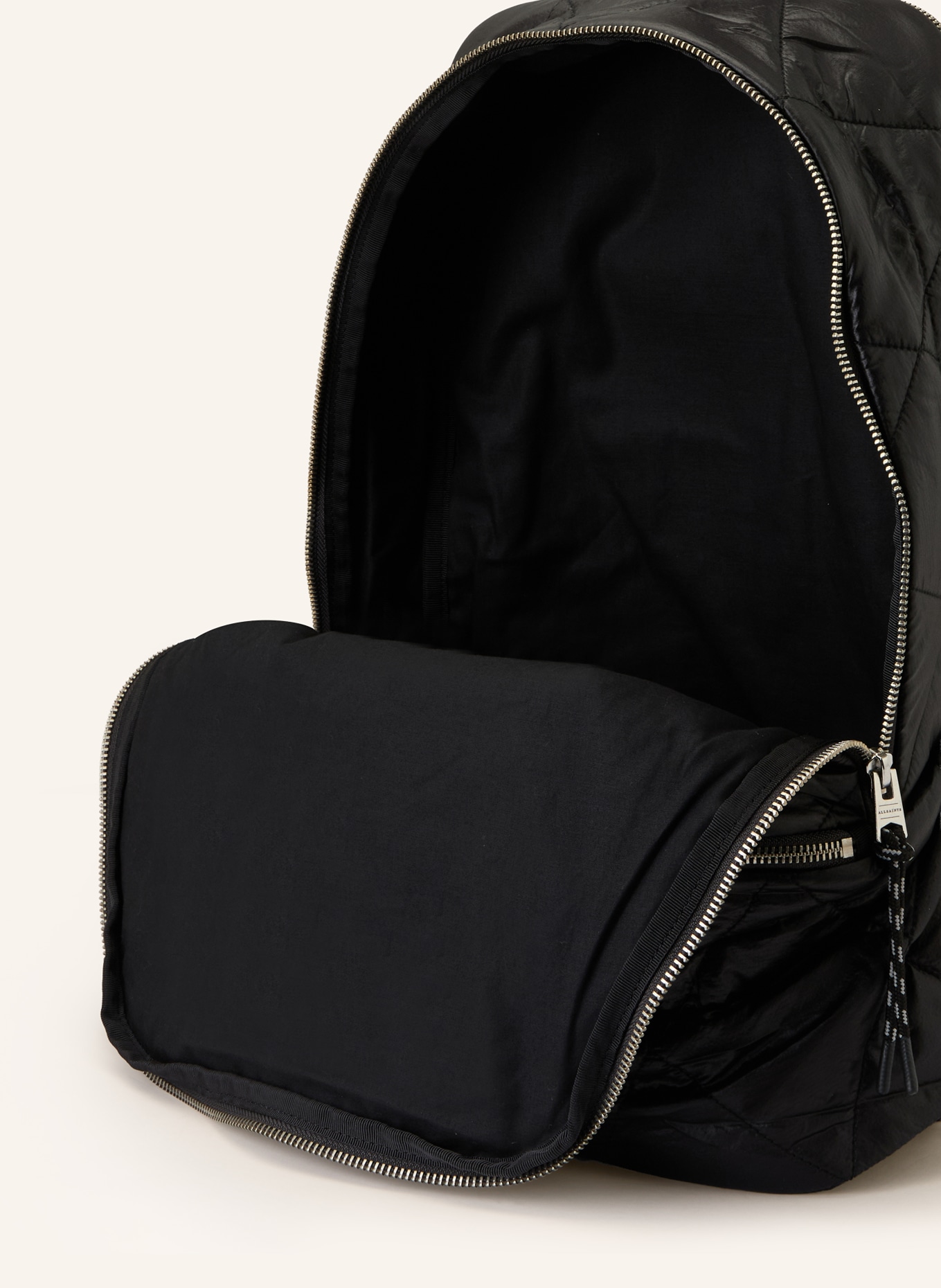 ALLSAINTS Batoh FINN: ČERNÁ