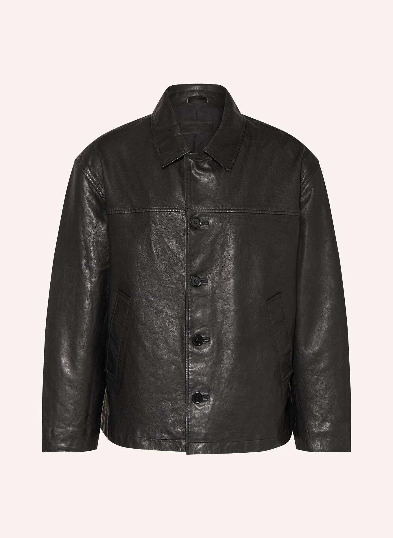 ALLSAINTS Lederjacke BRADWELL: SCHWARZ