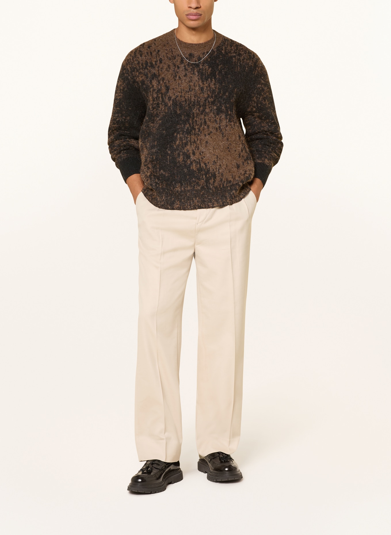 ALLSAINTS Pullover STORM: BRAUN / DUNKELBRAUN