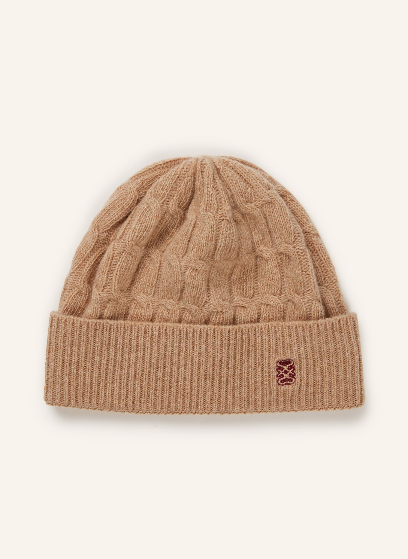 SANDRO czapka: CAMELOWY