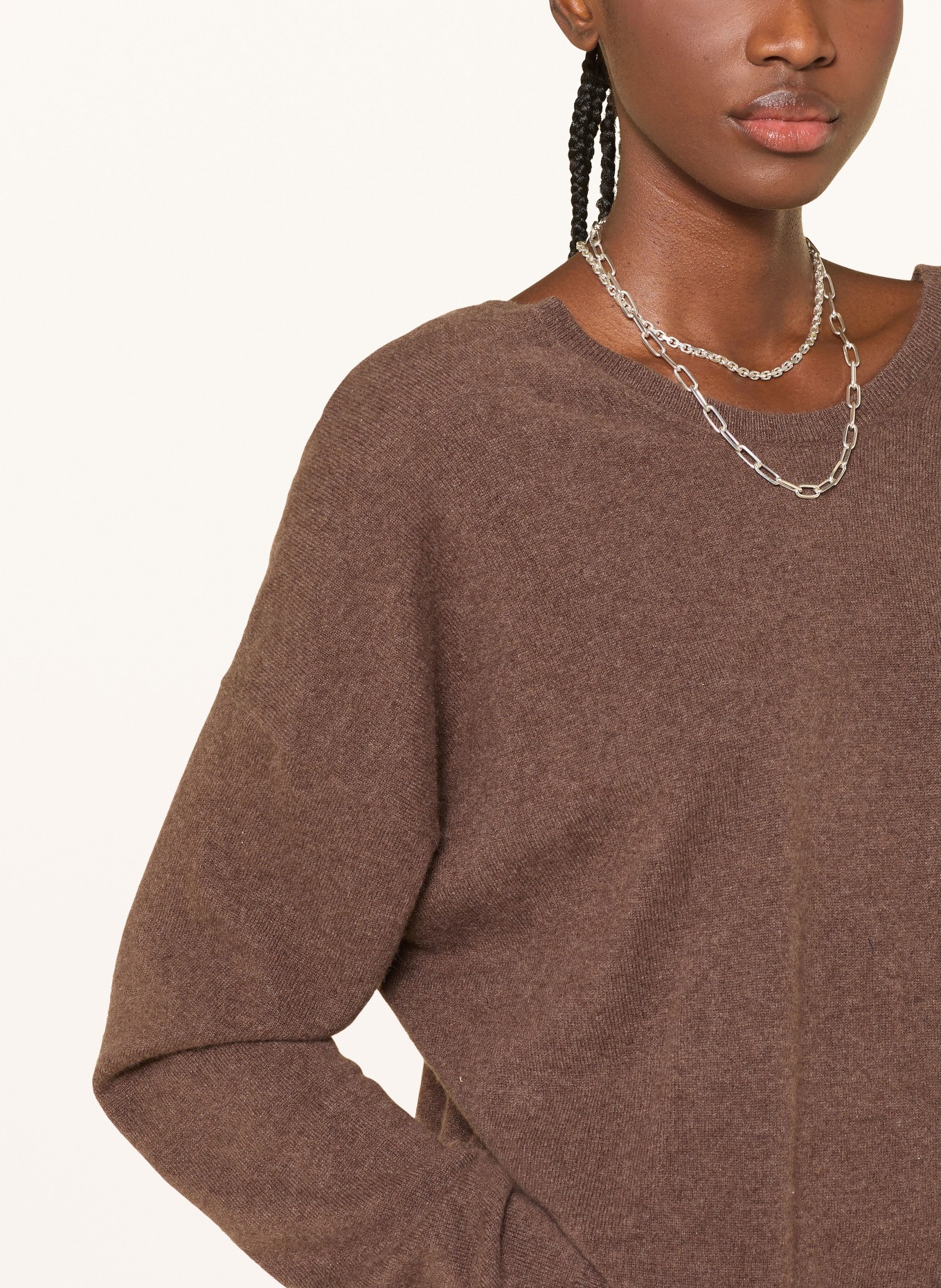 ba&sh Cashmere-Pullover CELSY: DUNKELBRAUN