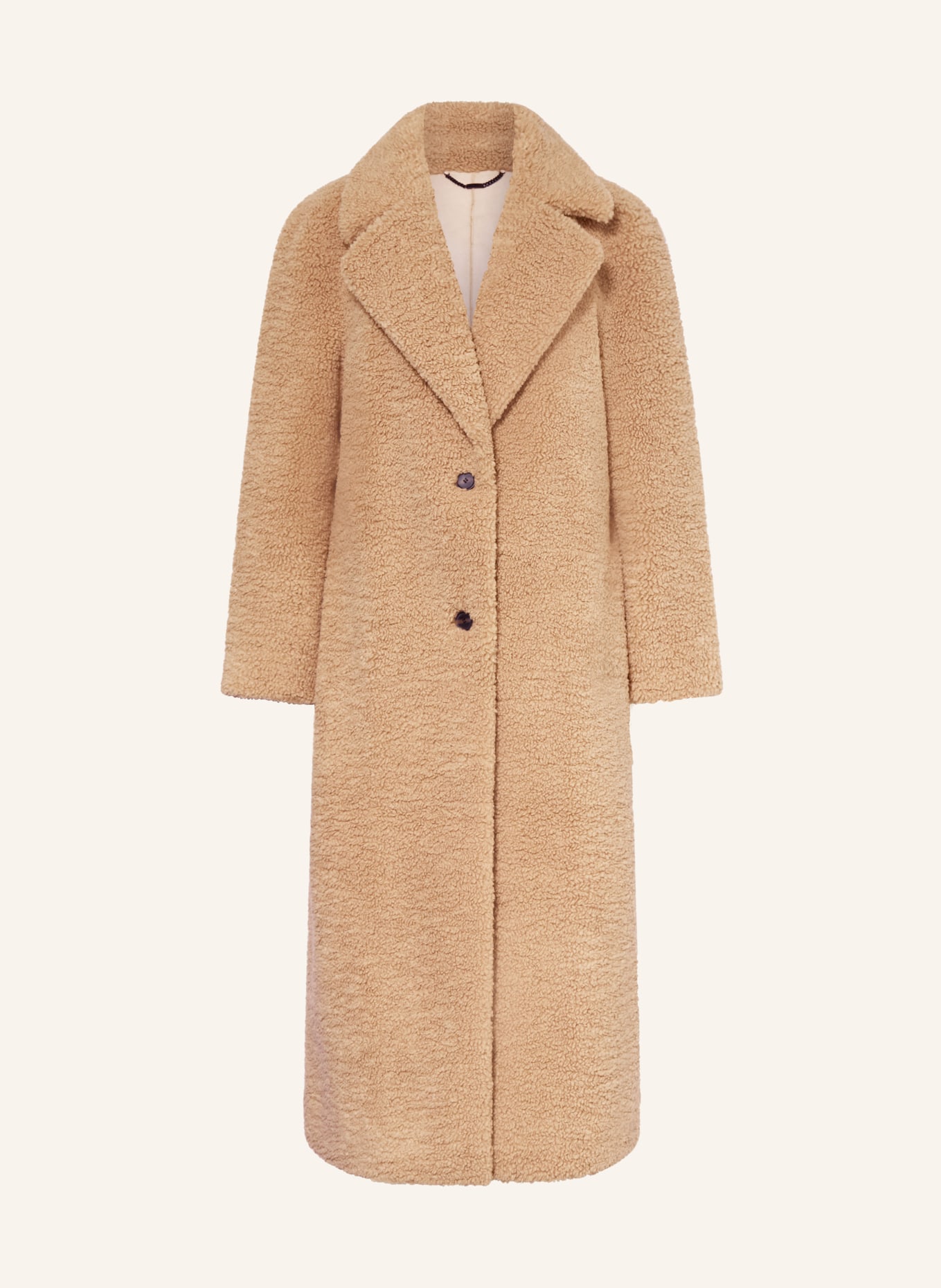 ALLSAINTS Teddyfell-Mantel FREDDIE: CAMEL