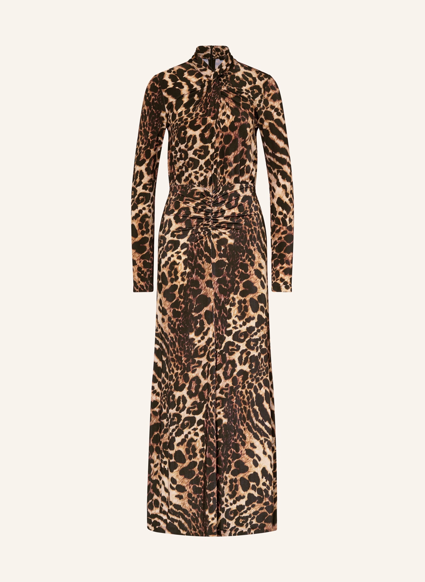 ALLSAINTS Jerseykleid MINA: BEIGE / SCHWARZ