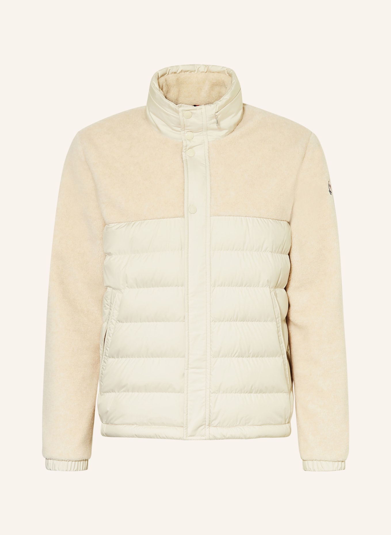 MONCLER Daunenjacke MISTRAL im Materialmix: CREME