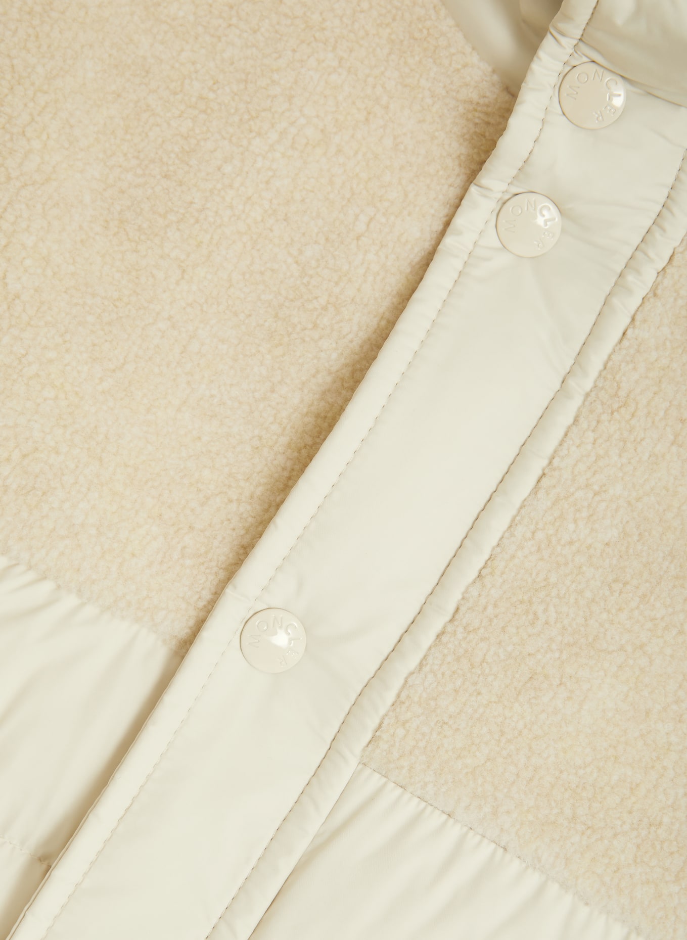 MONCLER Daunenjacke MISTRAL im Materialmix: CREME