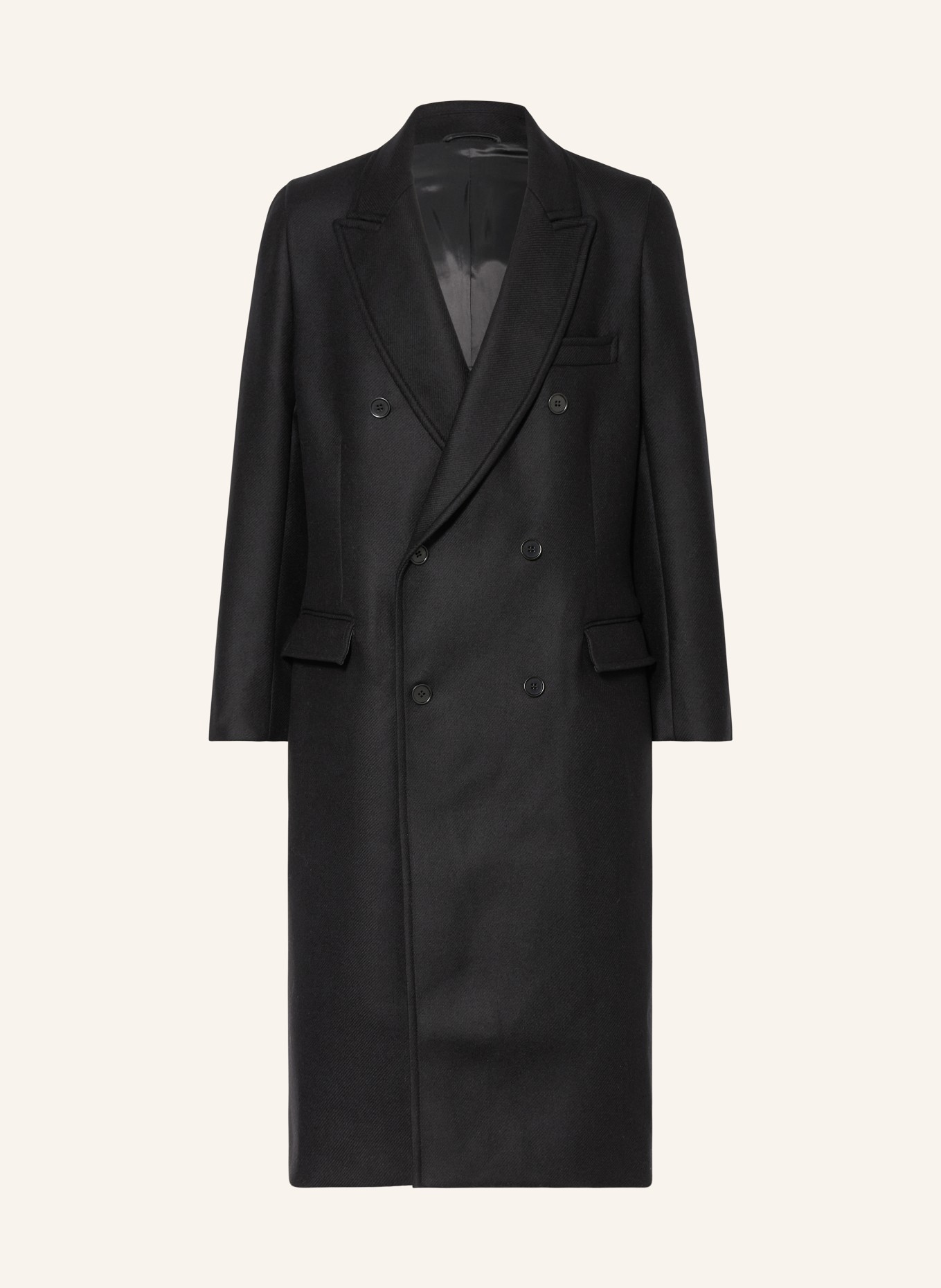 COS płaszcz wełniany: CZARNY