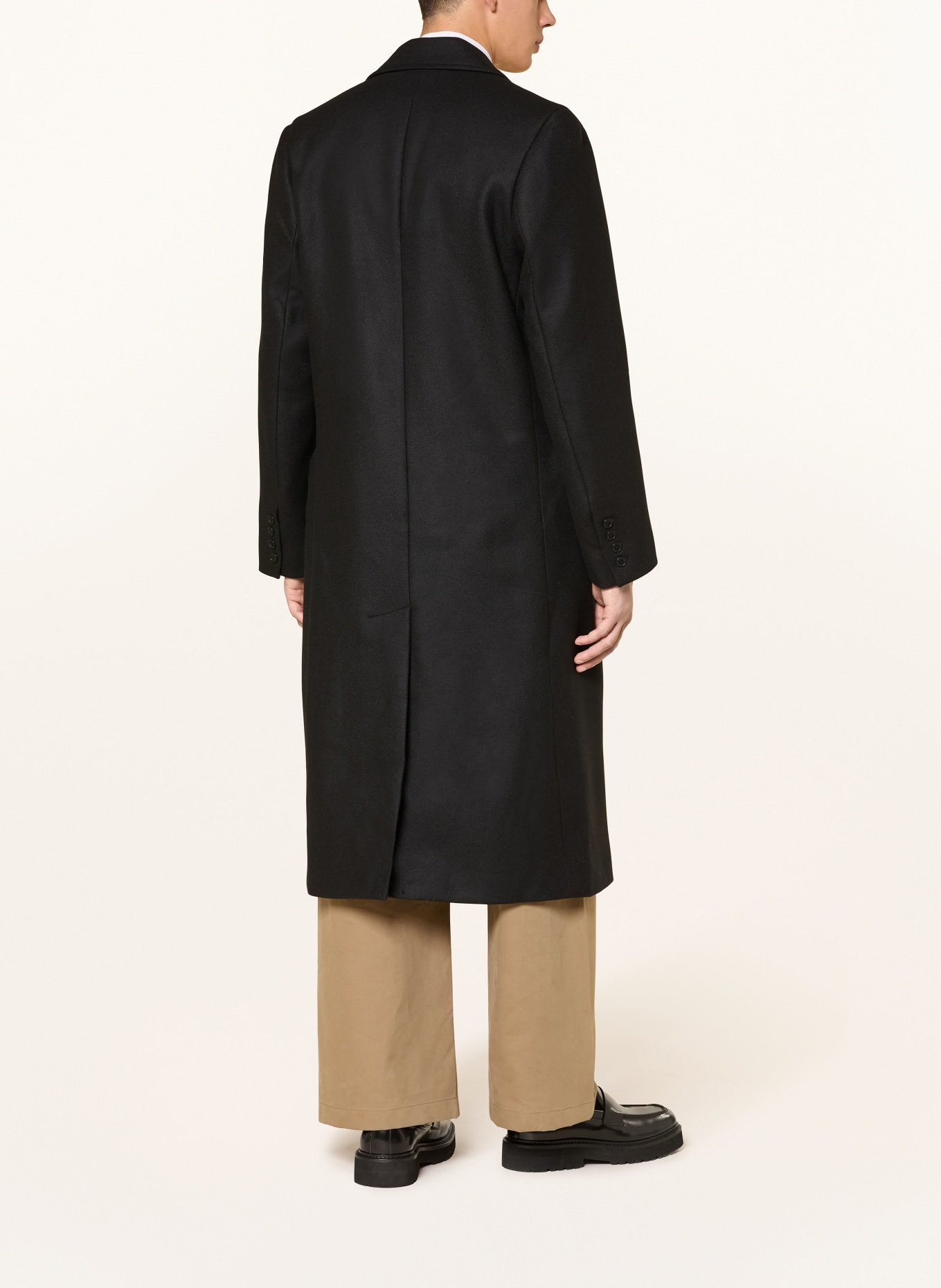 COS płaszcz wełniany: CZARNY