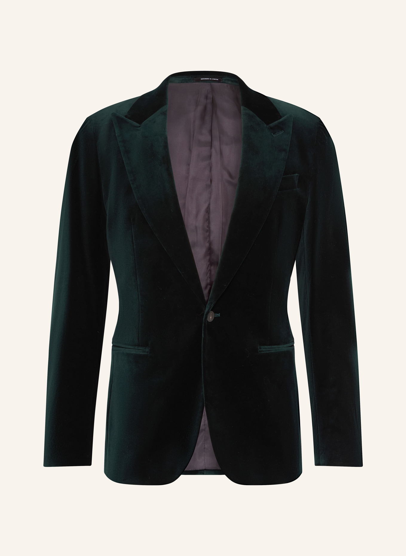 REISS Samtsakko APSARA Slim Fit: DUNKELGRÜN