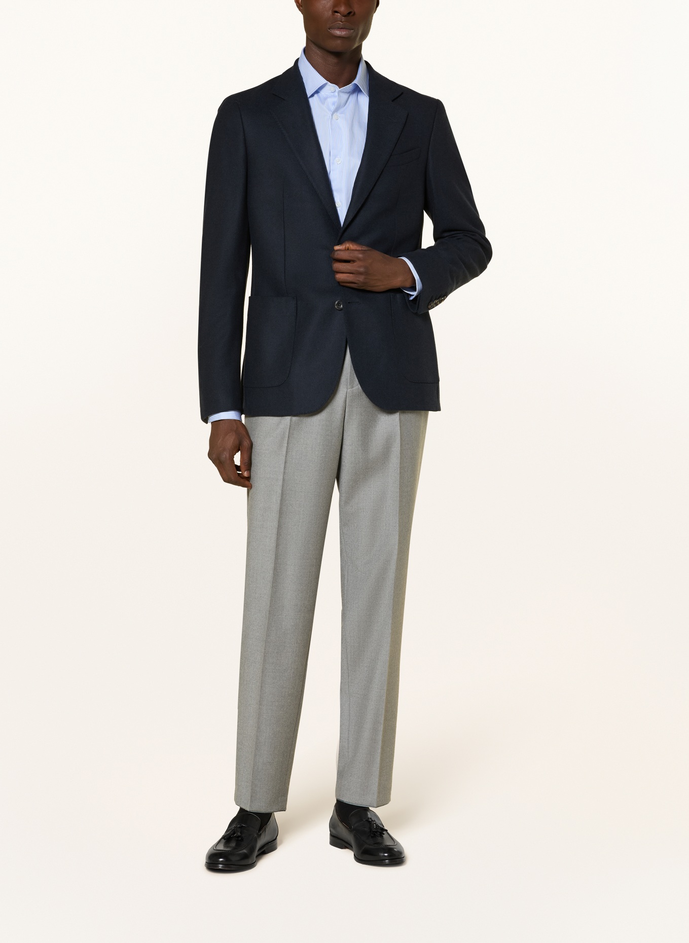 REISS Samtsakko APSARA Slim Fit: DUNKELBLAU